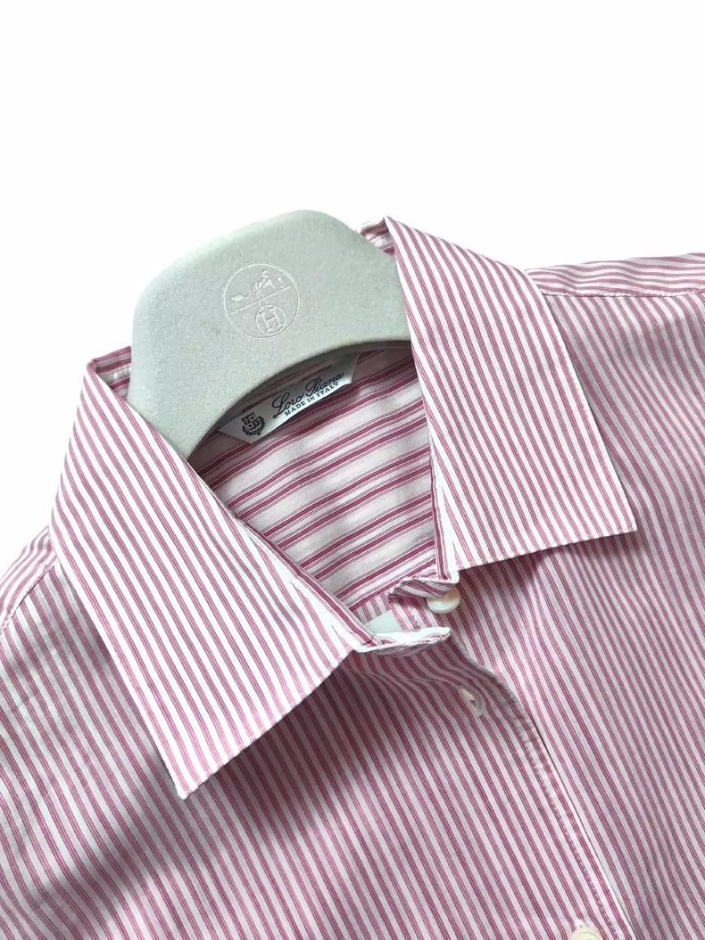 Loro Piana LORO PIANA Women's silk blend striped shirt Size S / US 4 / IT 40 - 4 Thumbnail