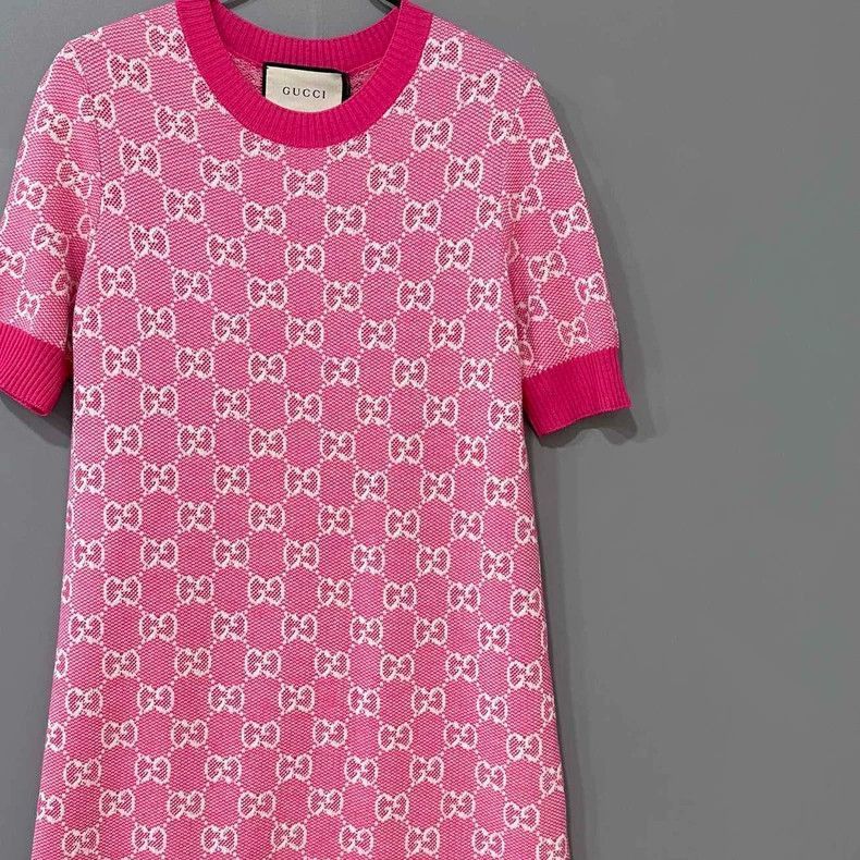 Gucci Gucci Floral Patterned Dress in Pink-2505 Size M / US 6-8 / IT 42-44 - 2 Thumbnail