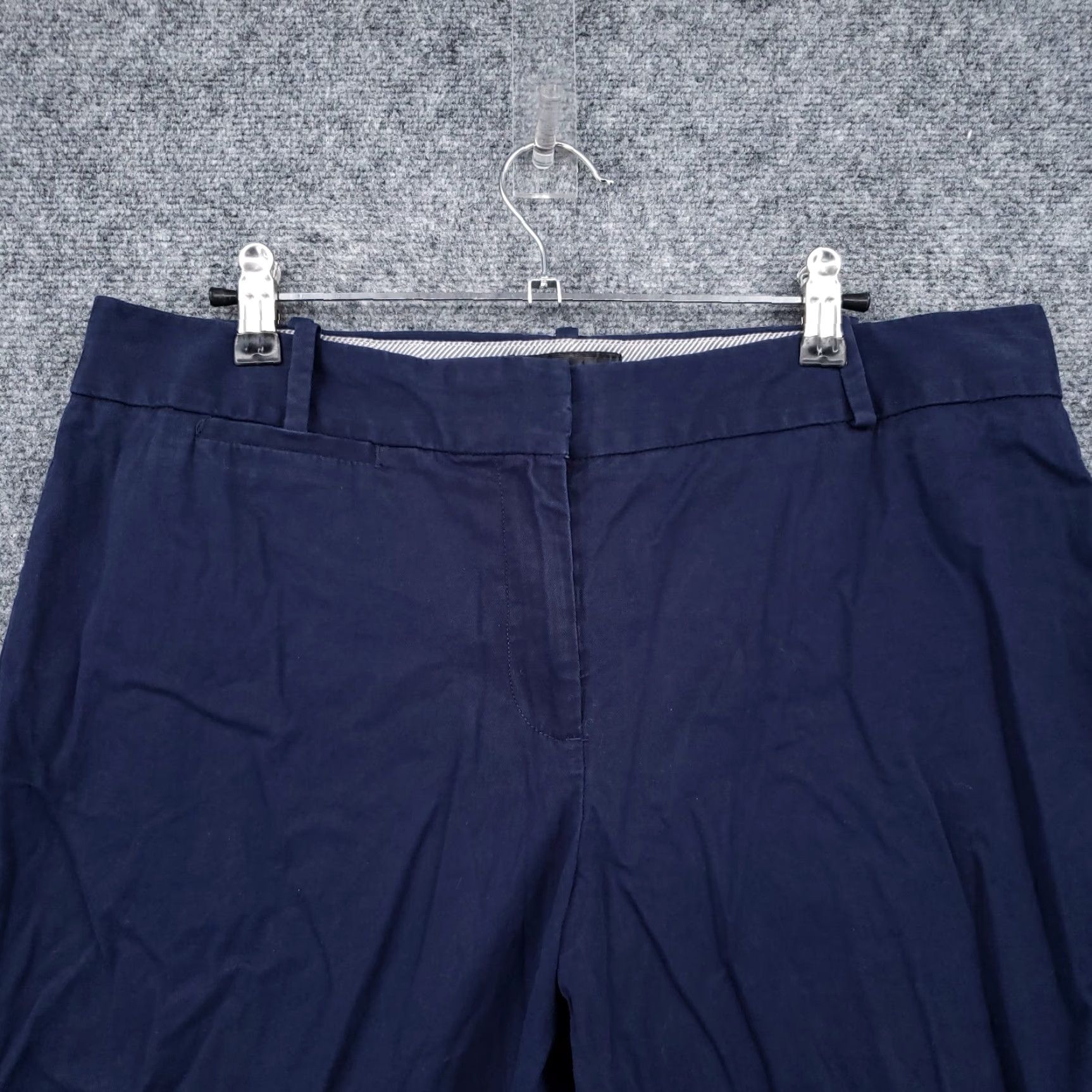 Talbots Talbots Pants Womens 12 Blue High Rise Cropped Straight Leg Work Cropped Pants Mens? No – Women Size 34" / US 12 / IT 48 - 3 Thumbnail