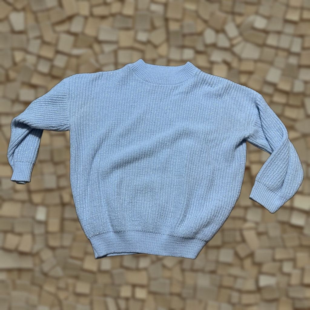 Vintage VINTAGE American Pride Sweater Woman Large Blue Silver Crewneck Pullover Knit Size L / US 10 / IT 46 - 1 Thumbnail