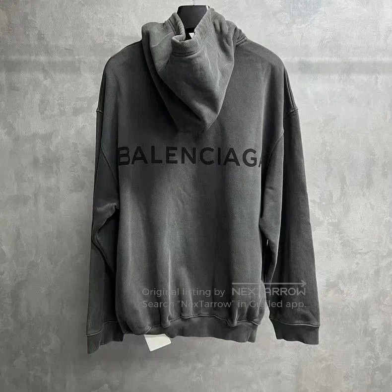 Balenciaga Balenciaga Gray Logo Print Hoodie. Size US XS / EU 42 / 0 - 2 Thumbnail