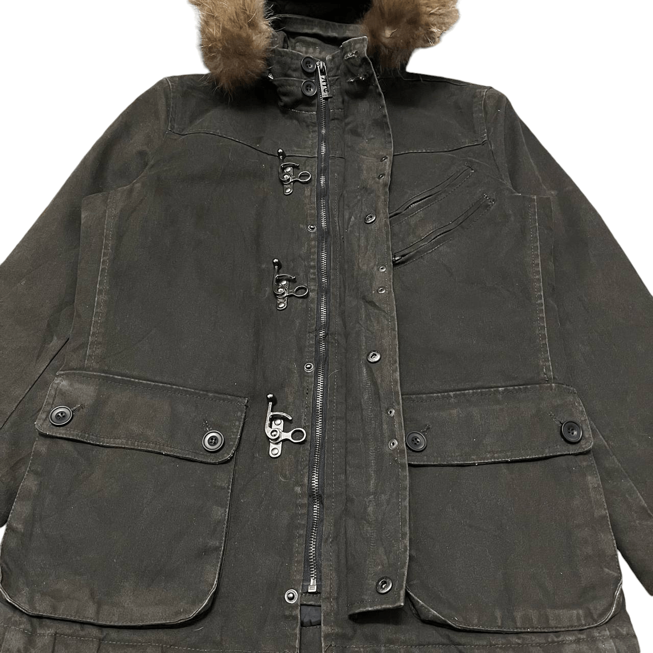 In The Attic Vintage In The Attic Moleskin Raccoon Fur Jacket lgb goa Size US L / EU 52-54 / 3 - 6 Thumbnail