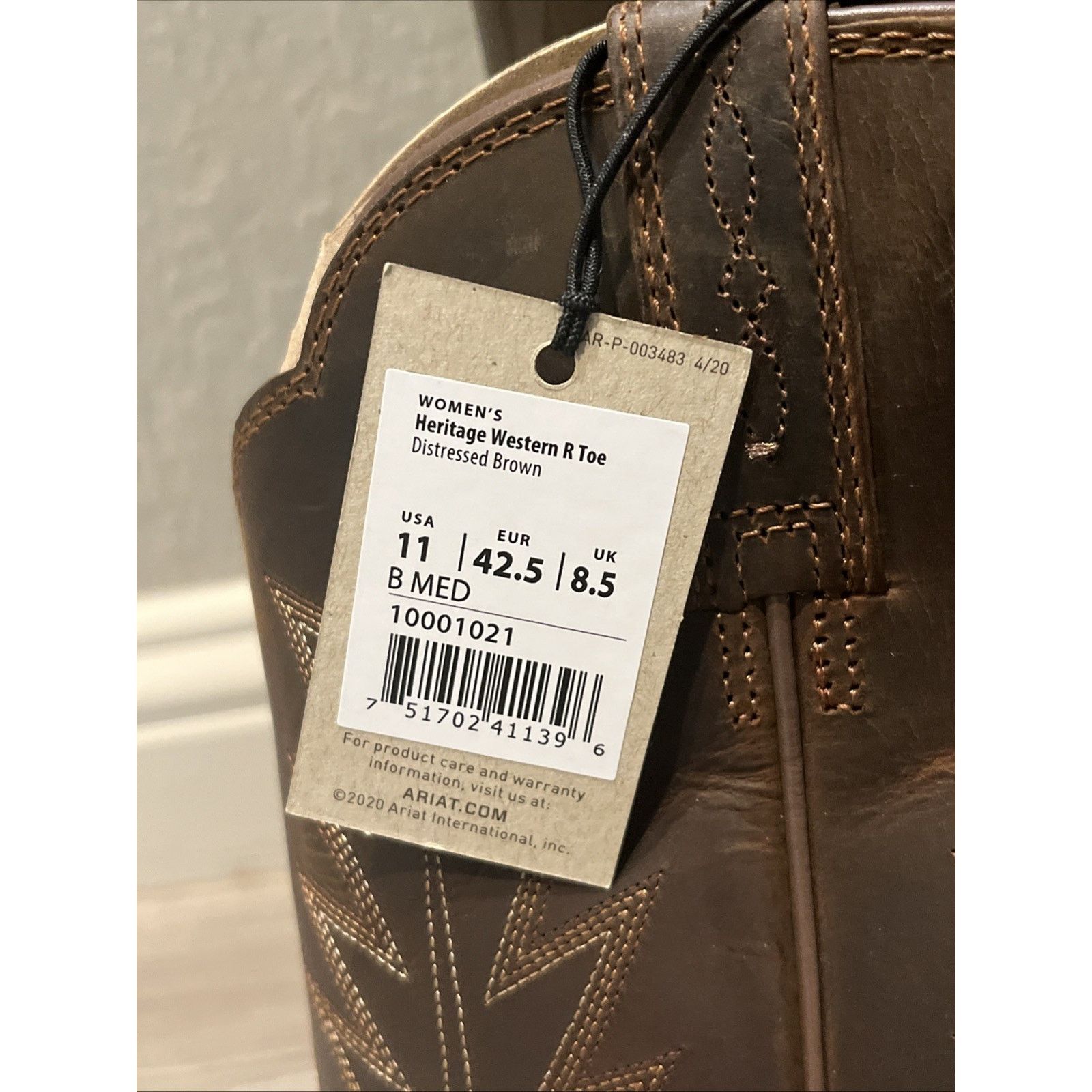Ariat Ariat® Ladies 11 B Heritage Western R Toe Boot Brown Size US 11 / IT 41 - 5 Thumbnail