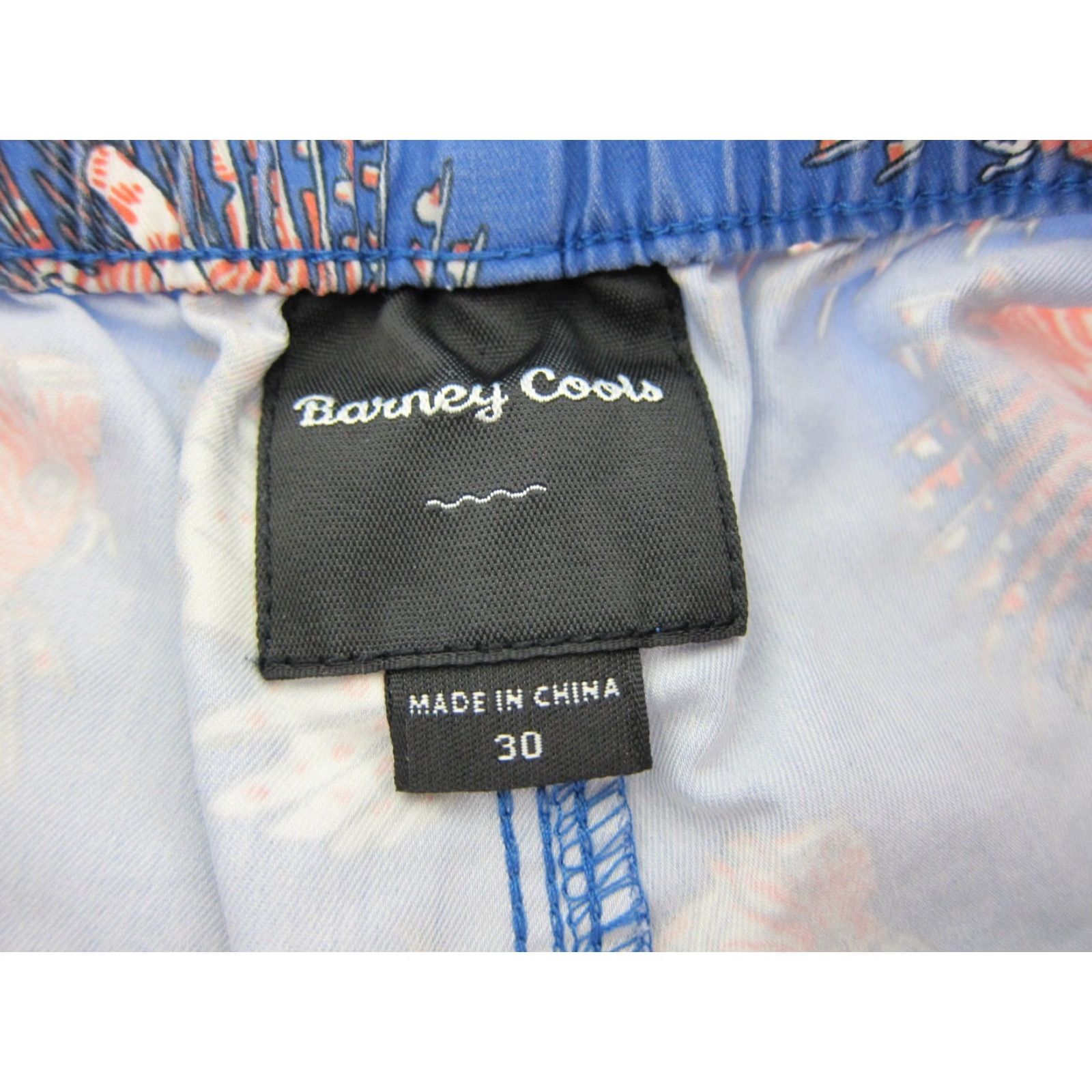 Barney Cools Barney Cools Pool Side Cotton Stretch Blue Orange Fish Swim Board Short Trunk 30 Size US 30 / EU 46 - 3 Thumbnail