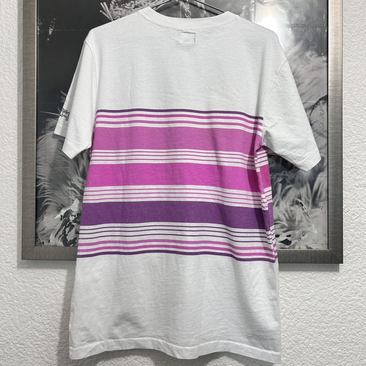Stussy × Vintage STUSSY PROCESS STRIPE TEE VINTAGE 1990’s Size US M / EU 48-50 / 2 - 4 Thumbnail