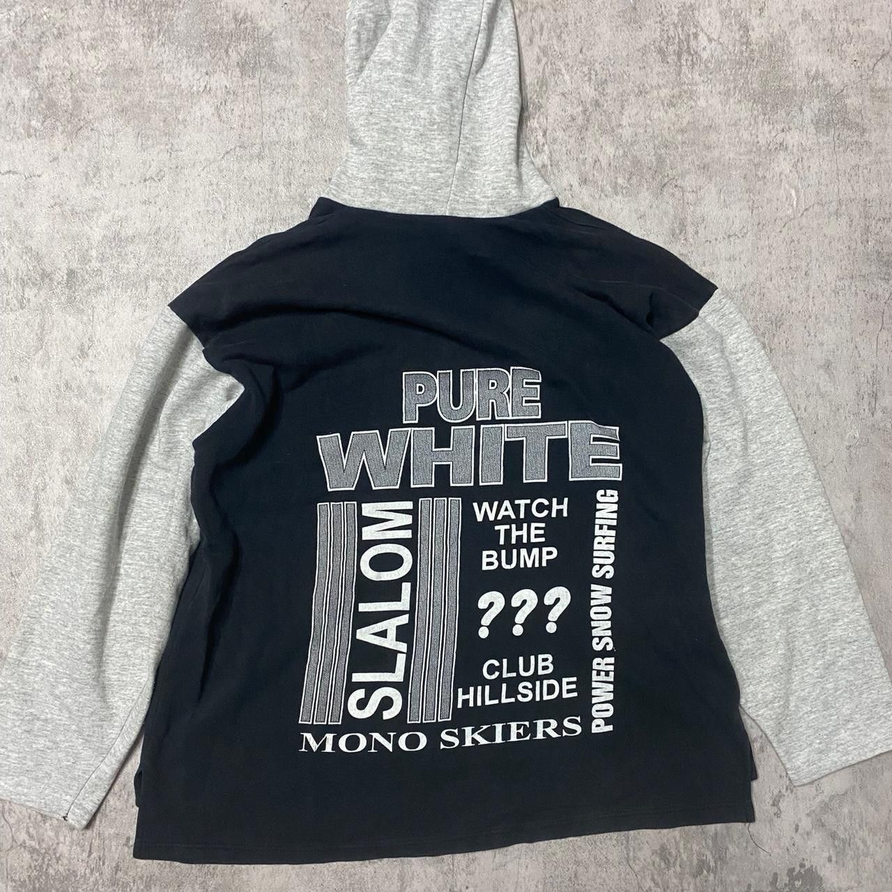 Other Grey and black cropped hoodie with a unique design Size US XL / EU 56 / 4 - 4 Thumbnail
