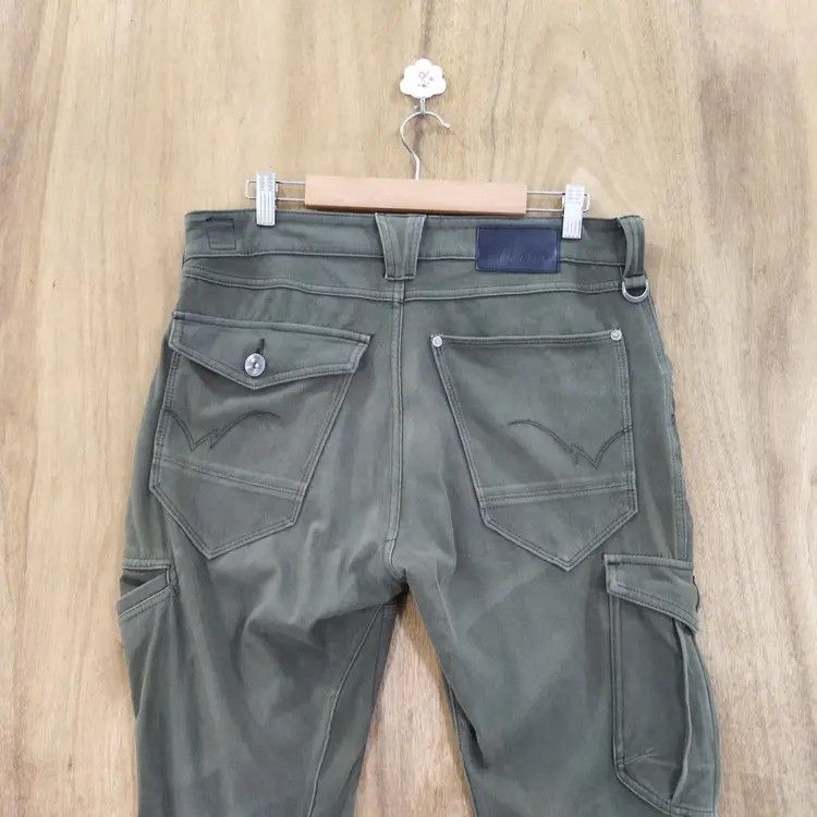 Japanese Brand FIELD CORE STRECTH GREEN CARGO PANTS Size US 32 / EU 48 - 8 Thumbnail