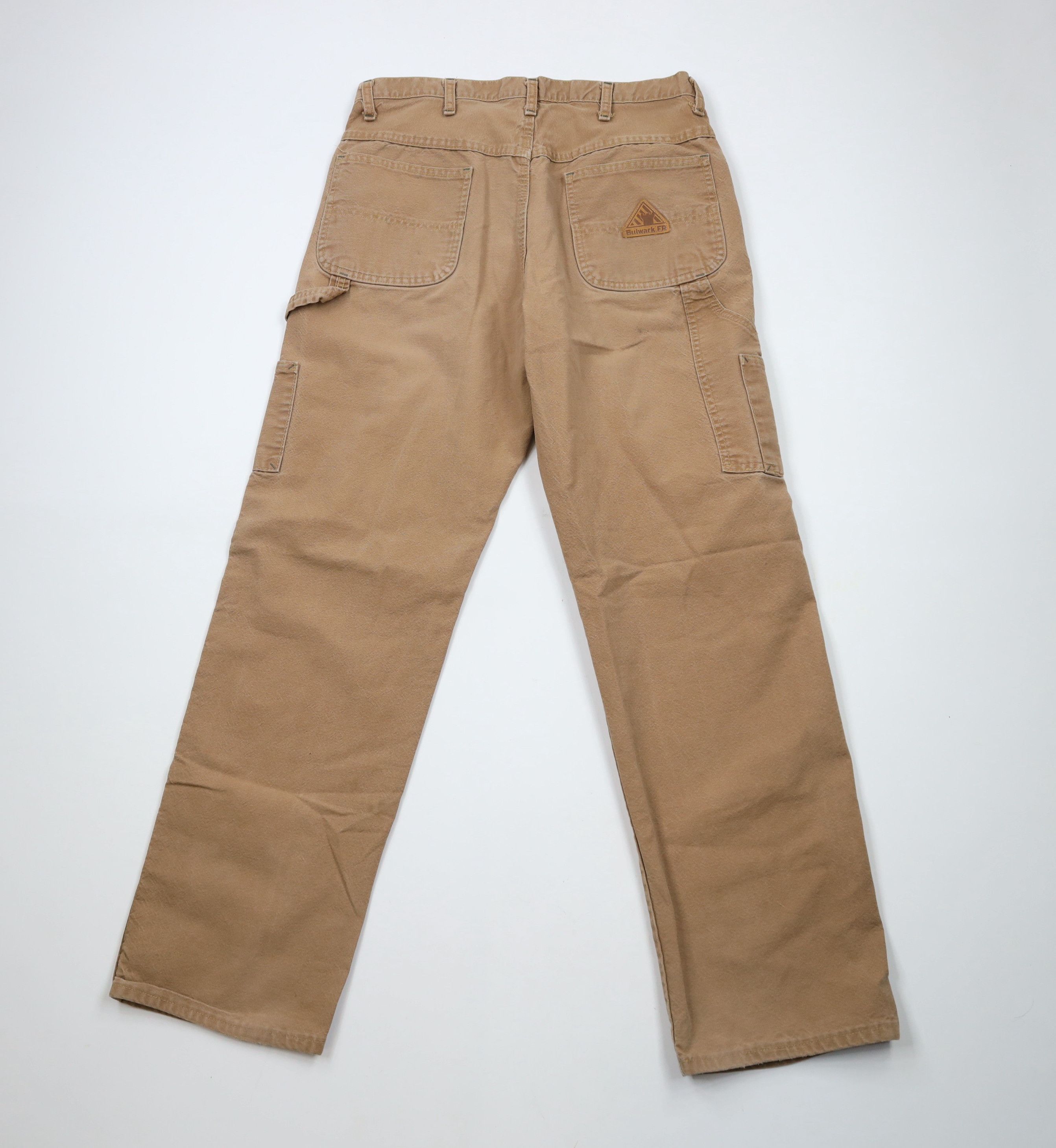 Vintage Bulwark FR Fire Flame Resistant Wide Leg Dungaree Pants Size US 36 / EU 52 - 12 Thumbnail