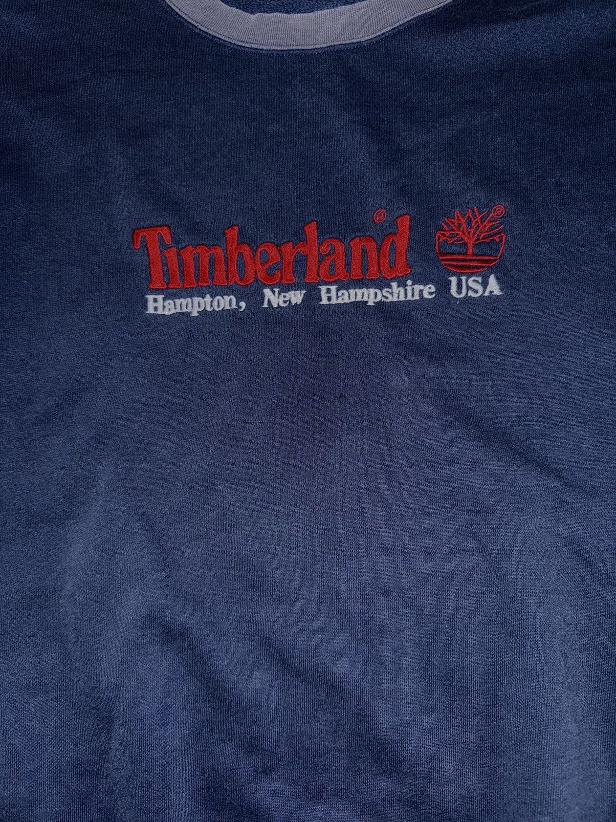 Timberland × Vintage Timberland 2000s vintage big logo faded sweatshirt Y2K Size US XXL / EU 58 / 5 - 5 Thumbnail