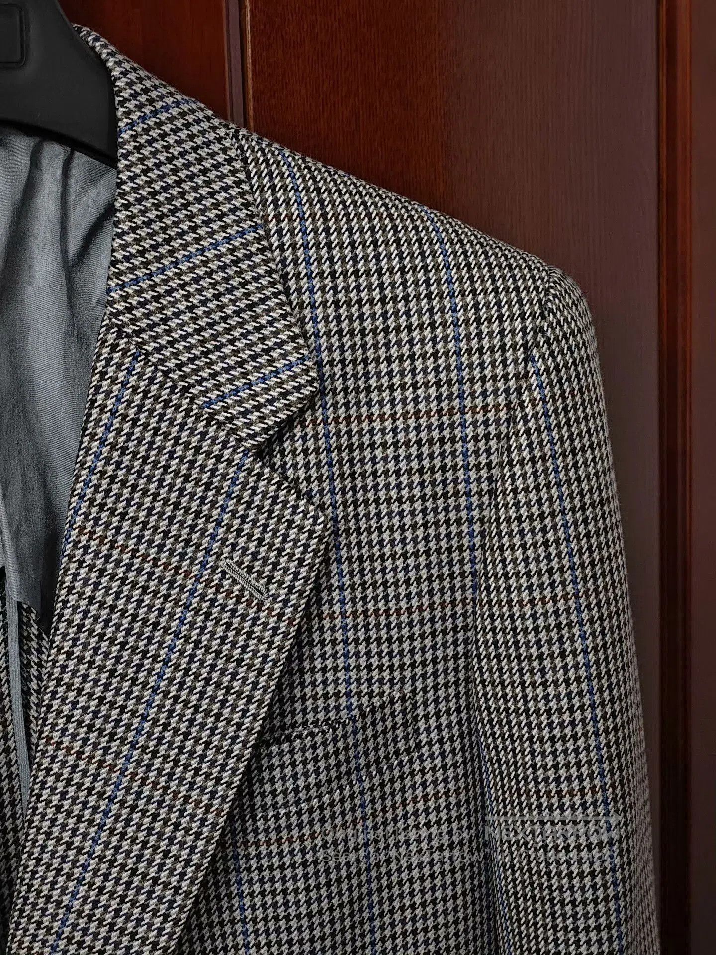Holland & Sherry Custom Holland Sherry Gray Houndstooth Suit. Size US M / EU 48-50 / 2 - 2 Thumbnail