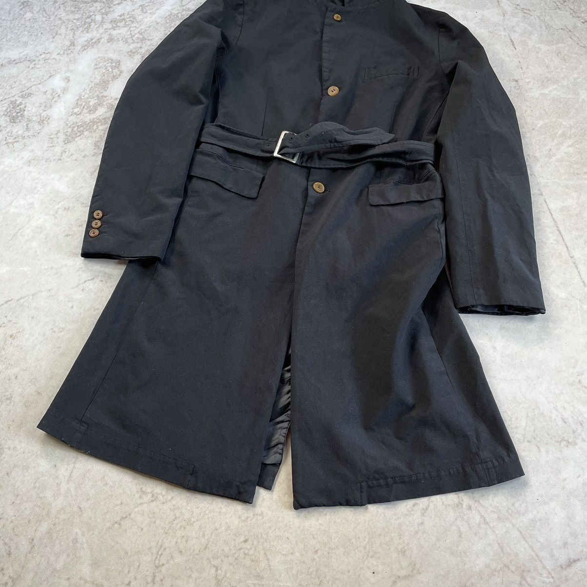 Comme des Garcons × Comme des Garcons Homme Plus Comme Des Garcons 90s Japan Dyed Trench Coat Jacket Size L / US 10 / IT 46 - 4 Thumbnail
