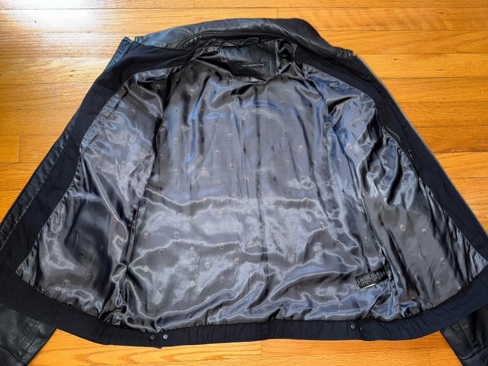 John Varvatos John Varvatos Brando Band Collar 100% Leather Jacket Black L Size US L / EU 52-54 / 3 - 2 Thumbnail