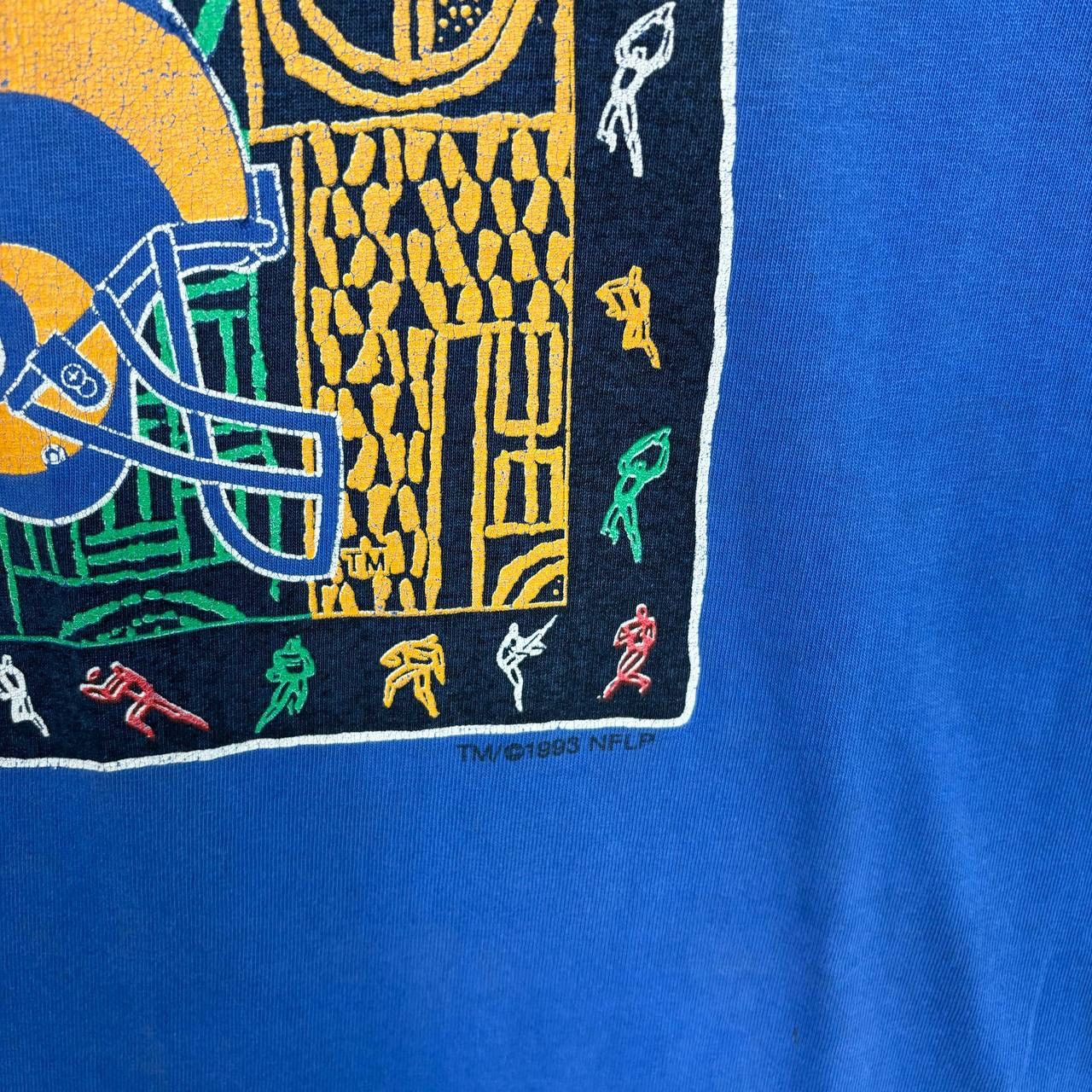 Logo 7 Vtg 1993 LA Rams Logo 7 Tribal Art Tshirt NFL Distressed Size US L / EU 52-54 / 3 - 4 Thumbnail
