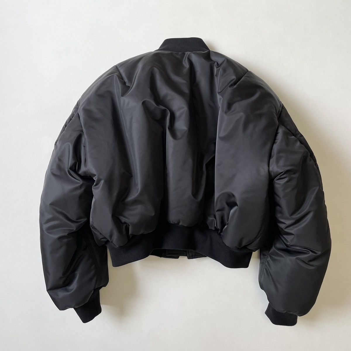 Balenciaga ‘Mud Show’ Black Nylon Padded Bomber Jacket Size US S / EU 44-46 / 1 - 19 Thumbnail