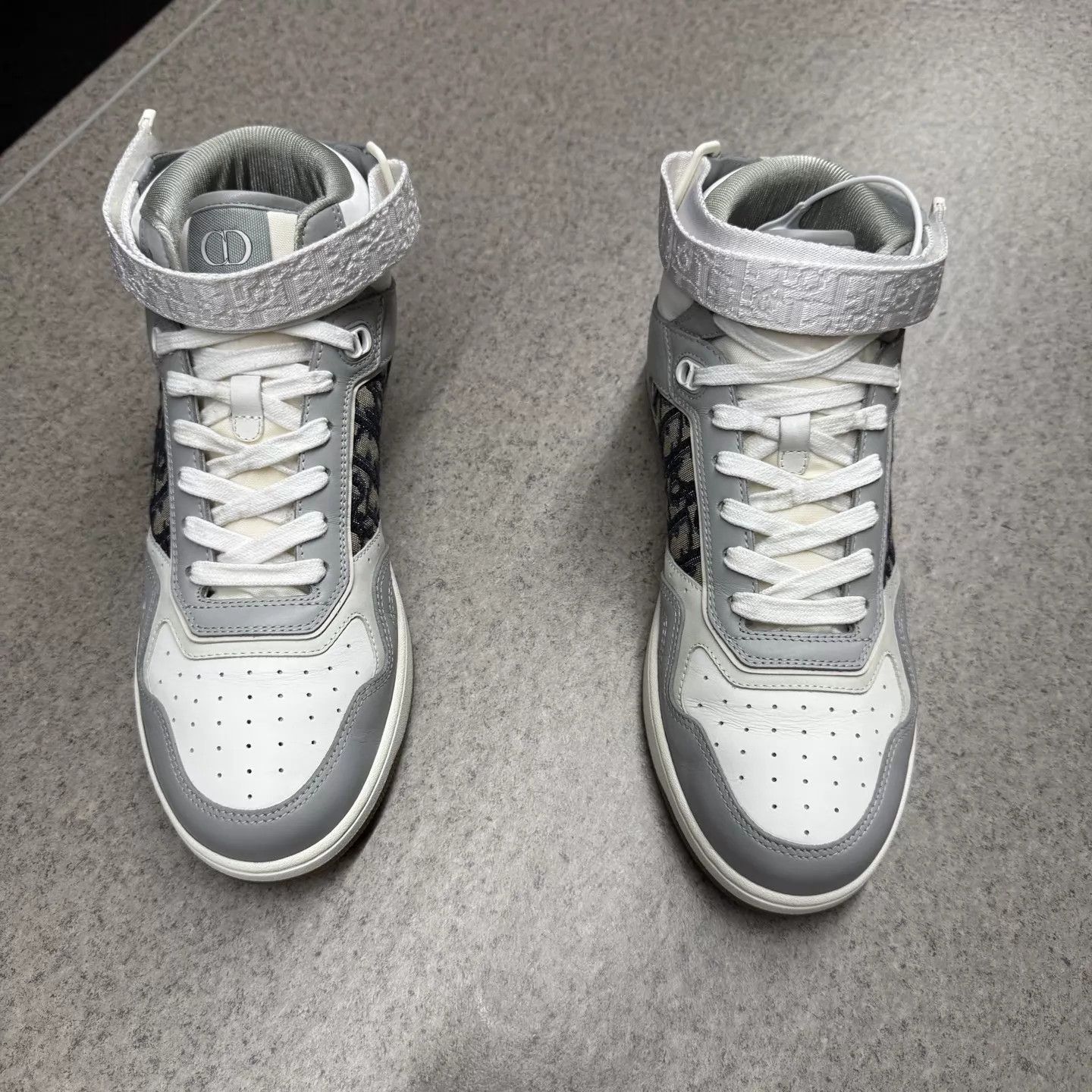 Dior Dior B27 Mid Gray/White Oblique Print 43 98 New Size US 10 / EU 43 - 5 Thumbnail