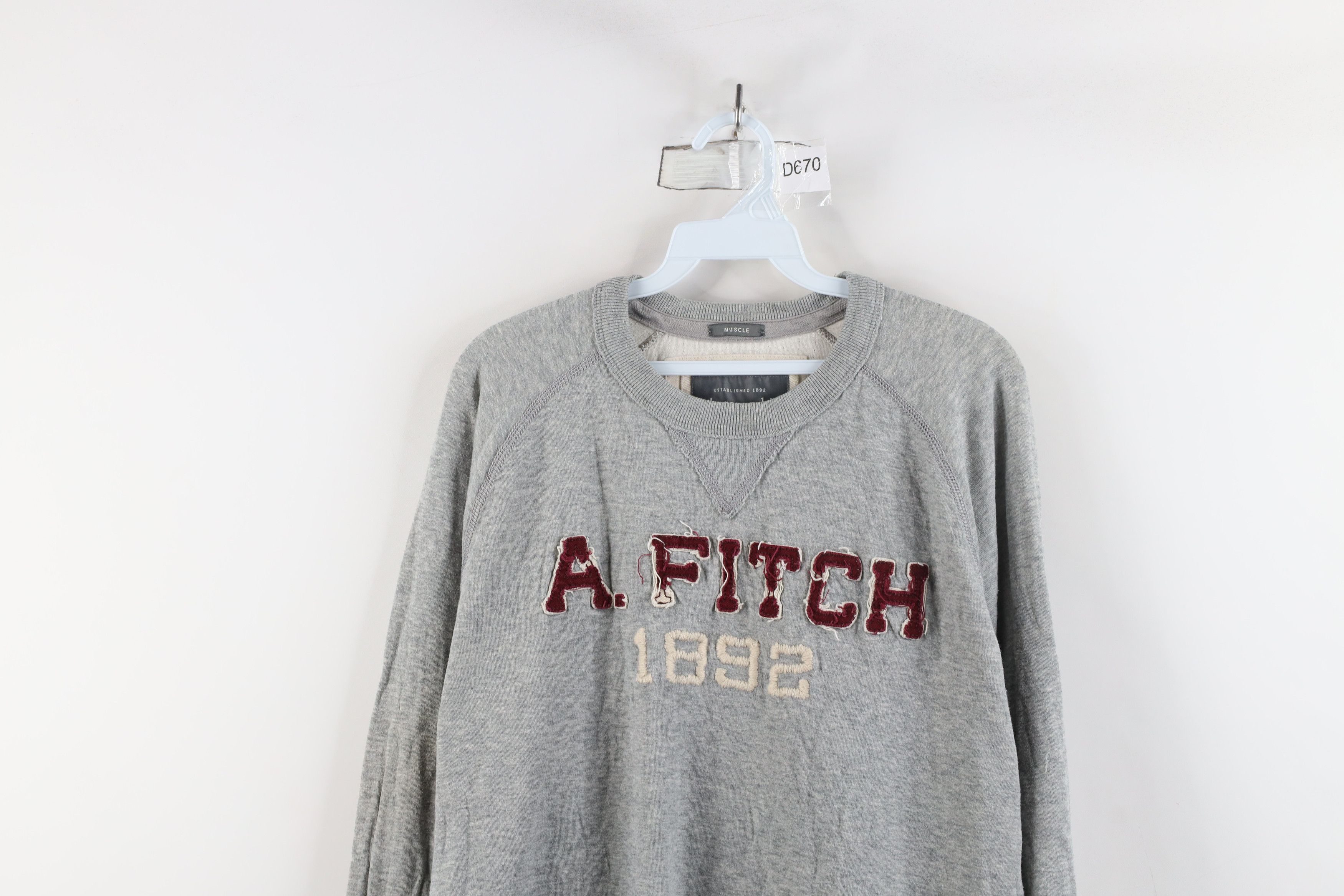 Abercrombie & Fitch × Vintage Vintage Abercrombie & Fitch Spell Long Sleeve T-Shirt Gray Size US XXL / EU 58 / 5 - 2 Thumbnail