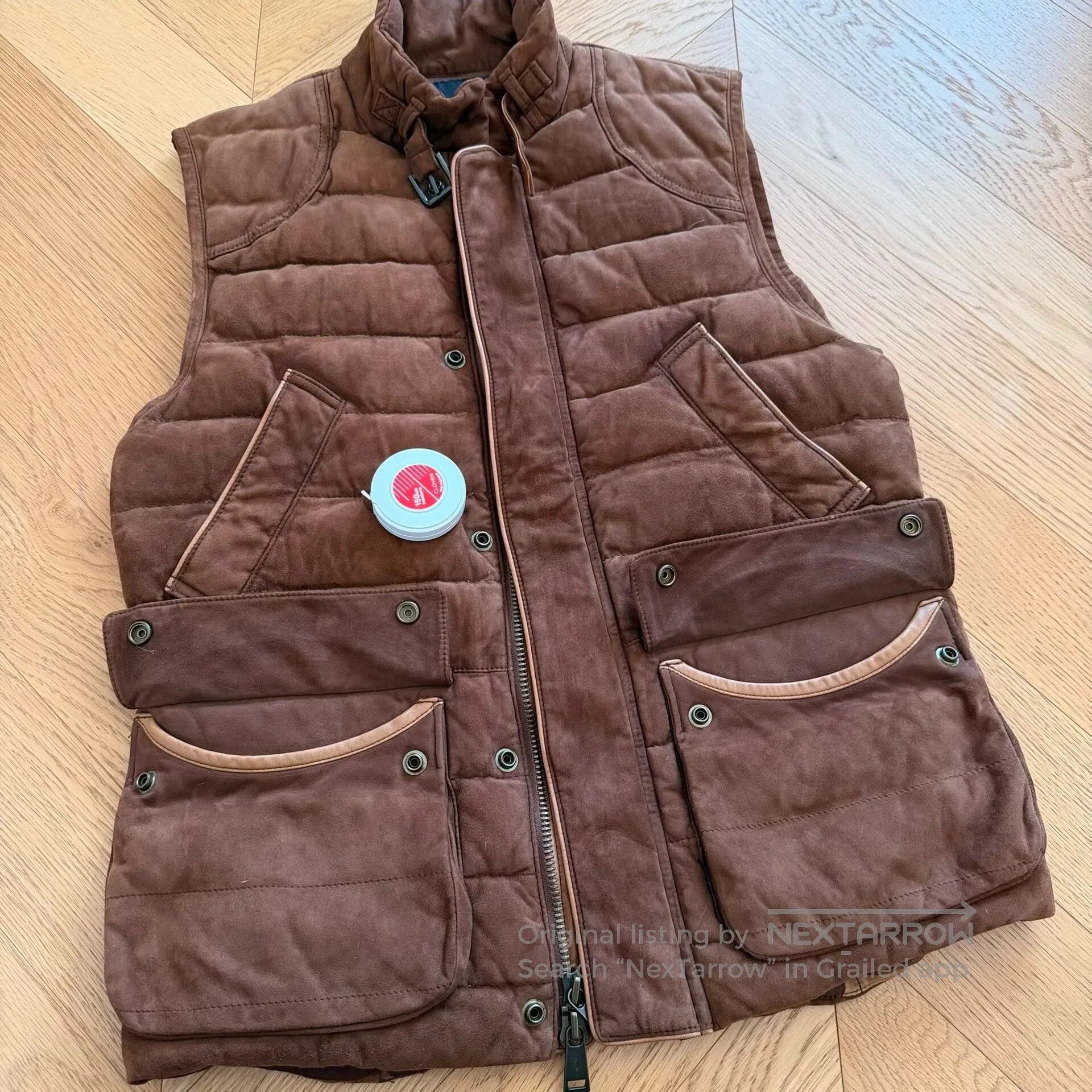 RLX Ralph Lauren RLX Goat Suede Outdoor Down Vest. Size US S / EU 44-46 / 1 - 3 Thumbnail