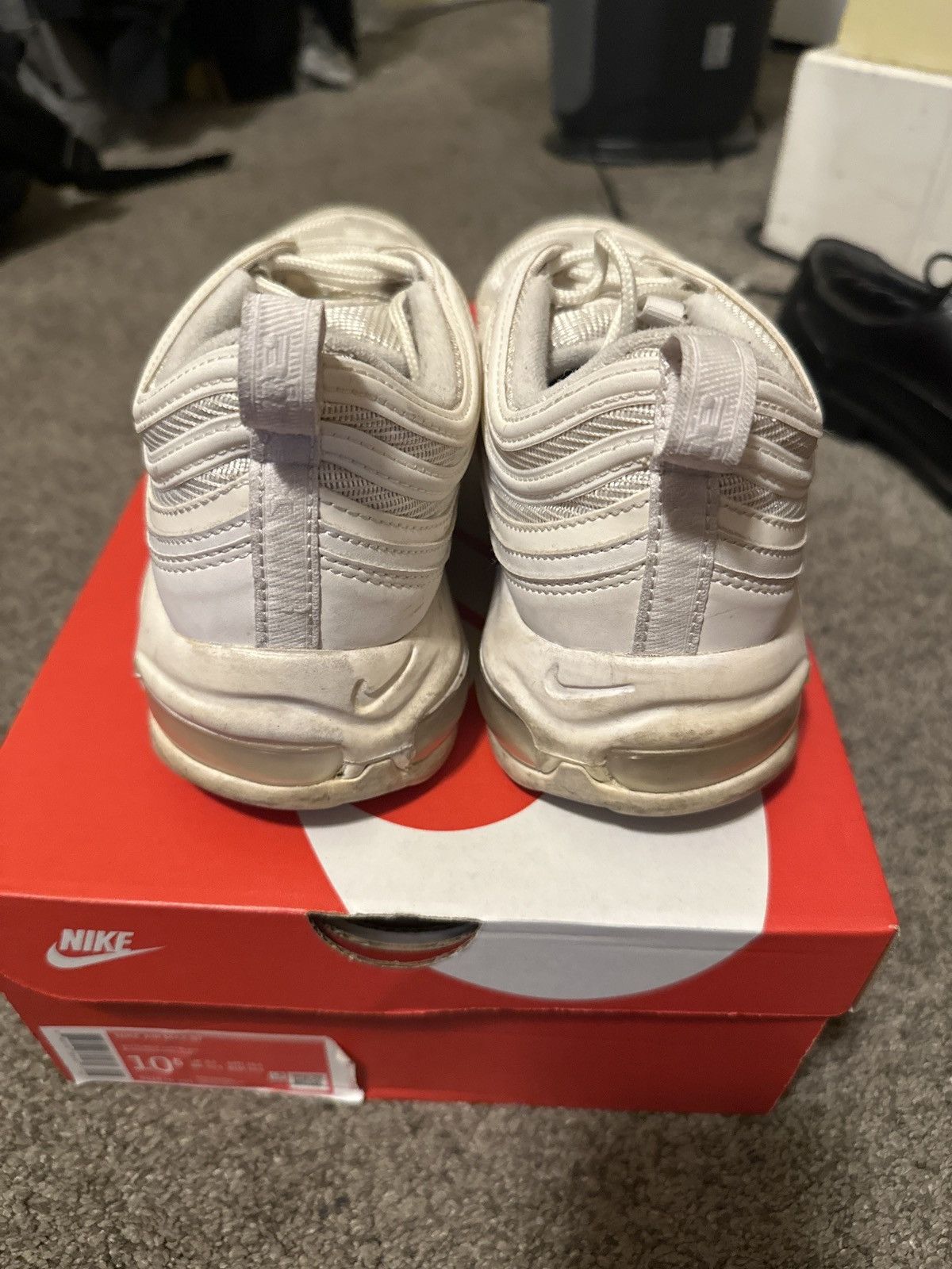 Nike Air Max 97 Triple White Size US 10.5 / EU 43-44 - 5 Thumbnail