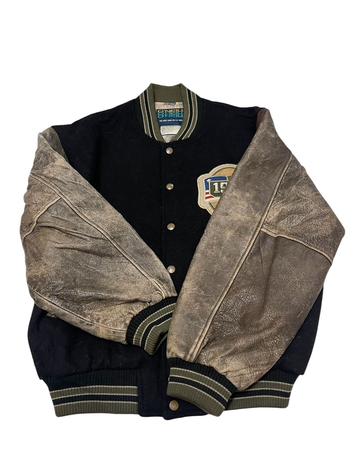 O'Neill ONEILL VARSITY LEATHER JACKET Size US L / EU 52-54 / 3 - 5 Thumbnail