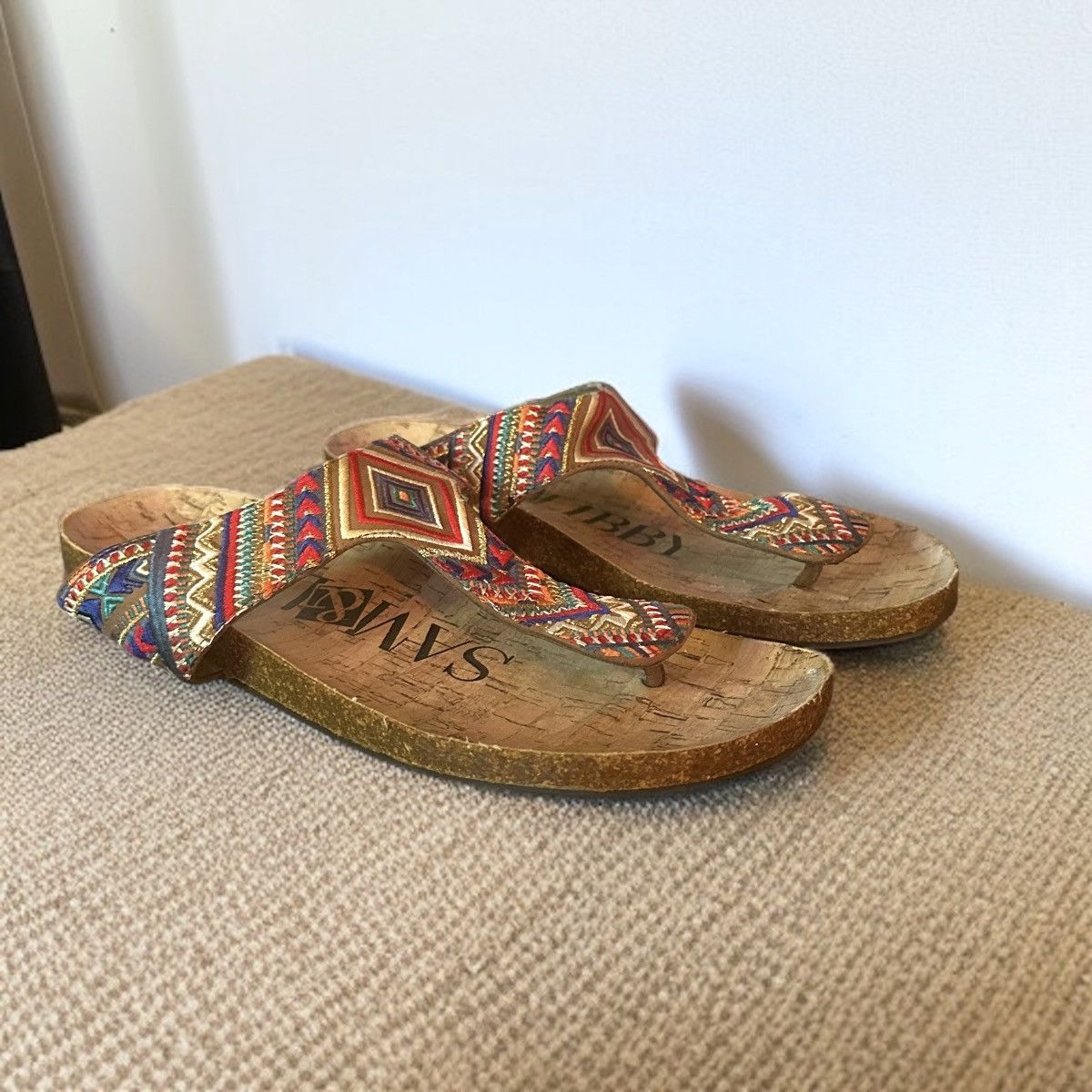 Other Sam & Libby embroidered bohemian thong sandals Size US 9 / IT 39 - 1 Thumbnail