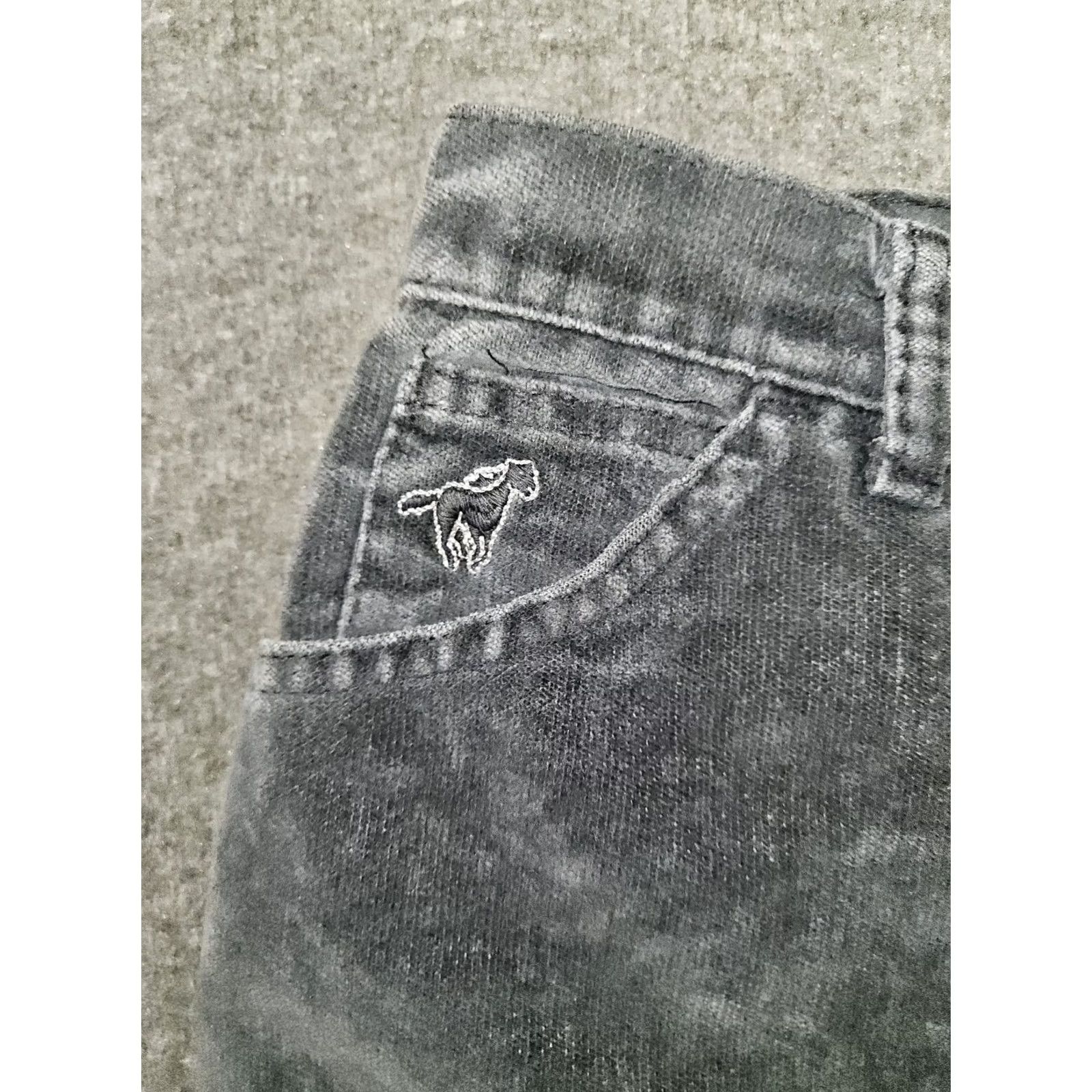 Wrangler VINTAGE Wrangler Corduroy Straight Leg Pants Women's 14 Gray Western USA Regular Inseam 30 in Logo Embroidered Pockets Vintage Women's Pants Size 36" / US 14 / IT 50 - 6 Thumbnail