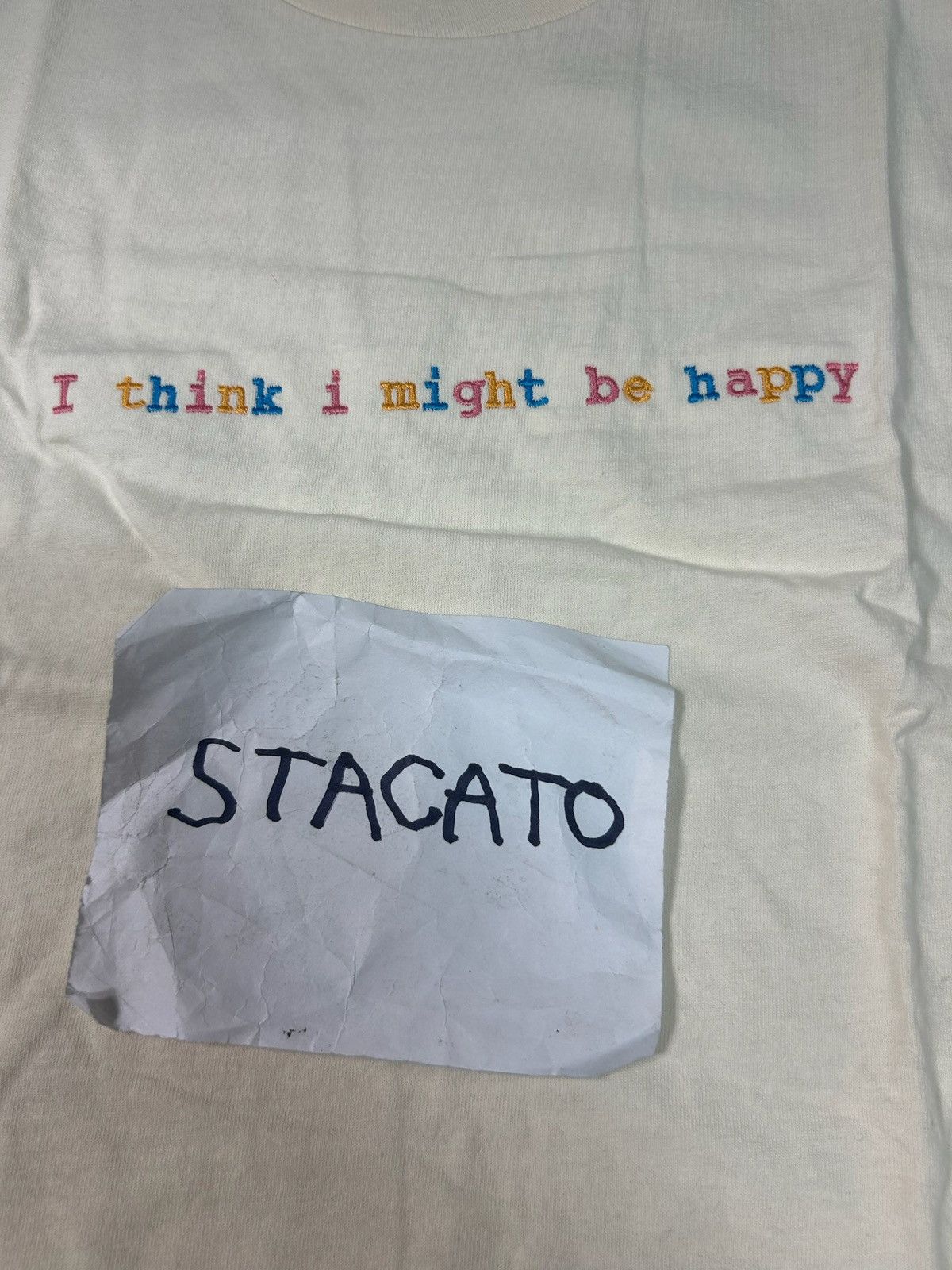 Gnarcotic × Rap Tees Gnarcotic Lil Gnar I Think I Might Be Happy Tee Cream Size US M / EU 48-50 / 2 - 3 Thumbnail