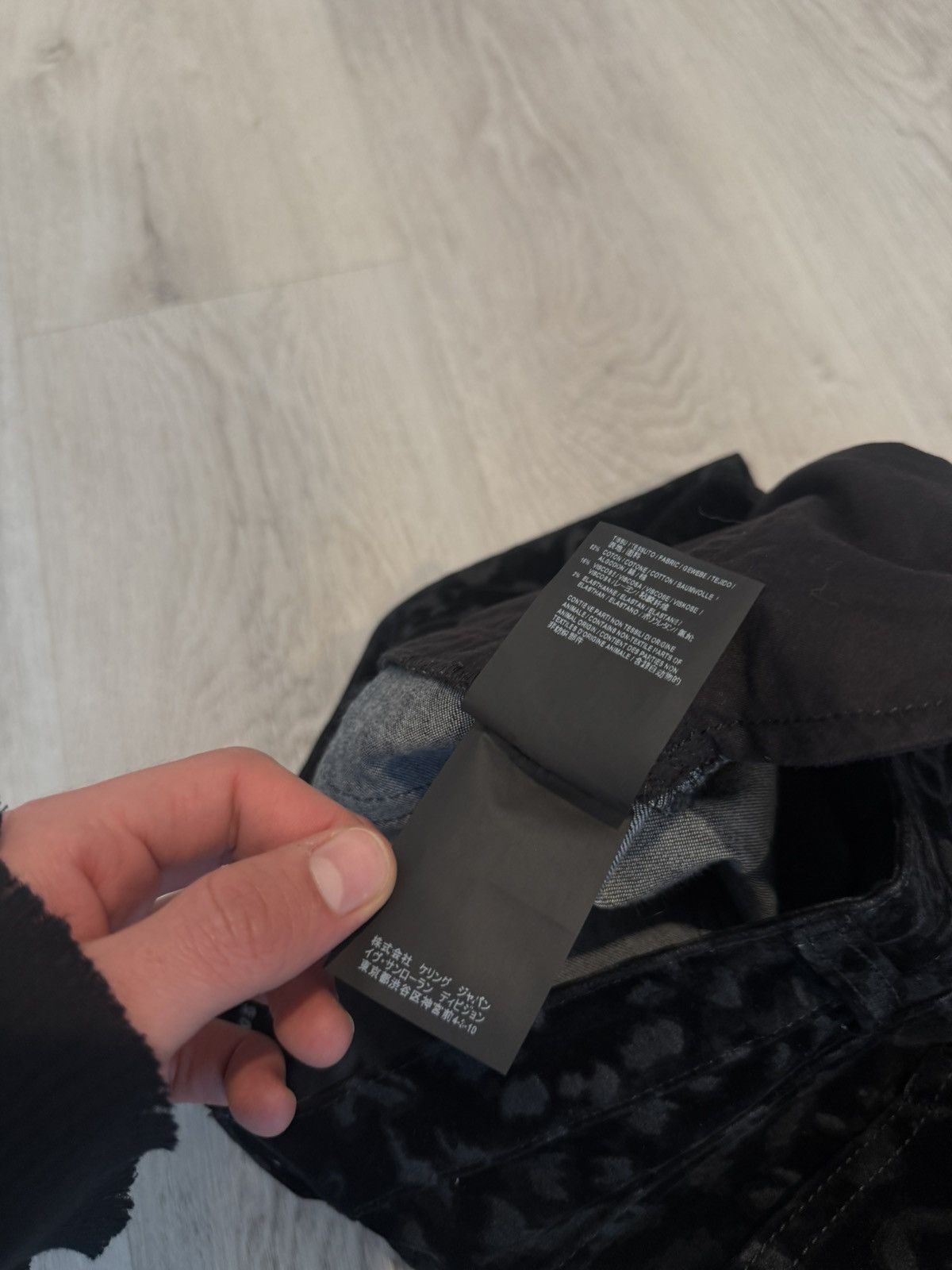 Saint Laurent Paris s/s 2018 velvet leopard denim!! Size US 28 / EU 44 - 8 Thumbnail