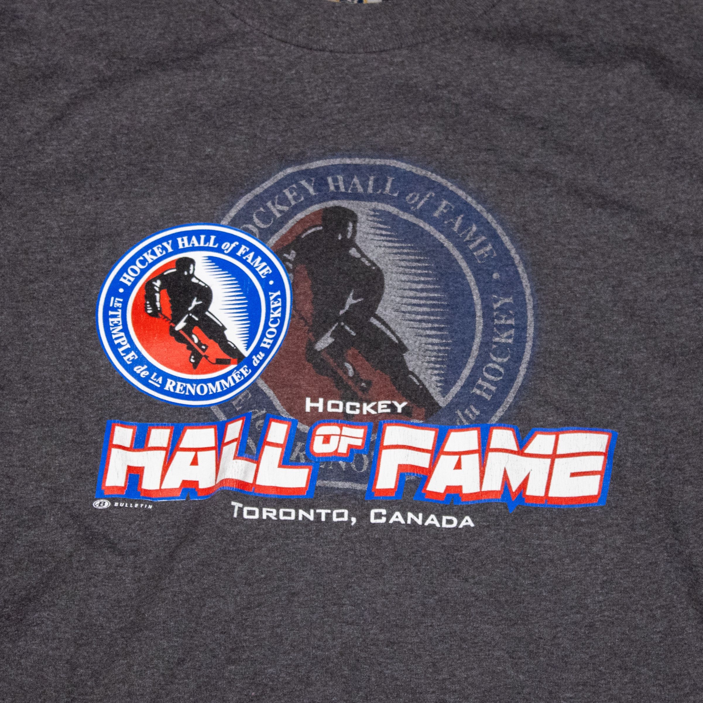 Hall Of Fame × Vintage Hockey Hall OF Fame Tronoto Grey Double Stitch T-Shirt Size US M / EU 48-50 / 2 - 4 Thumbnail