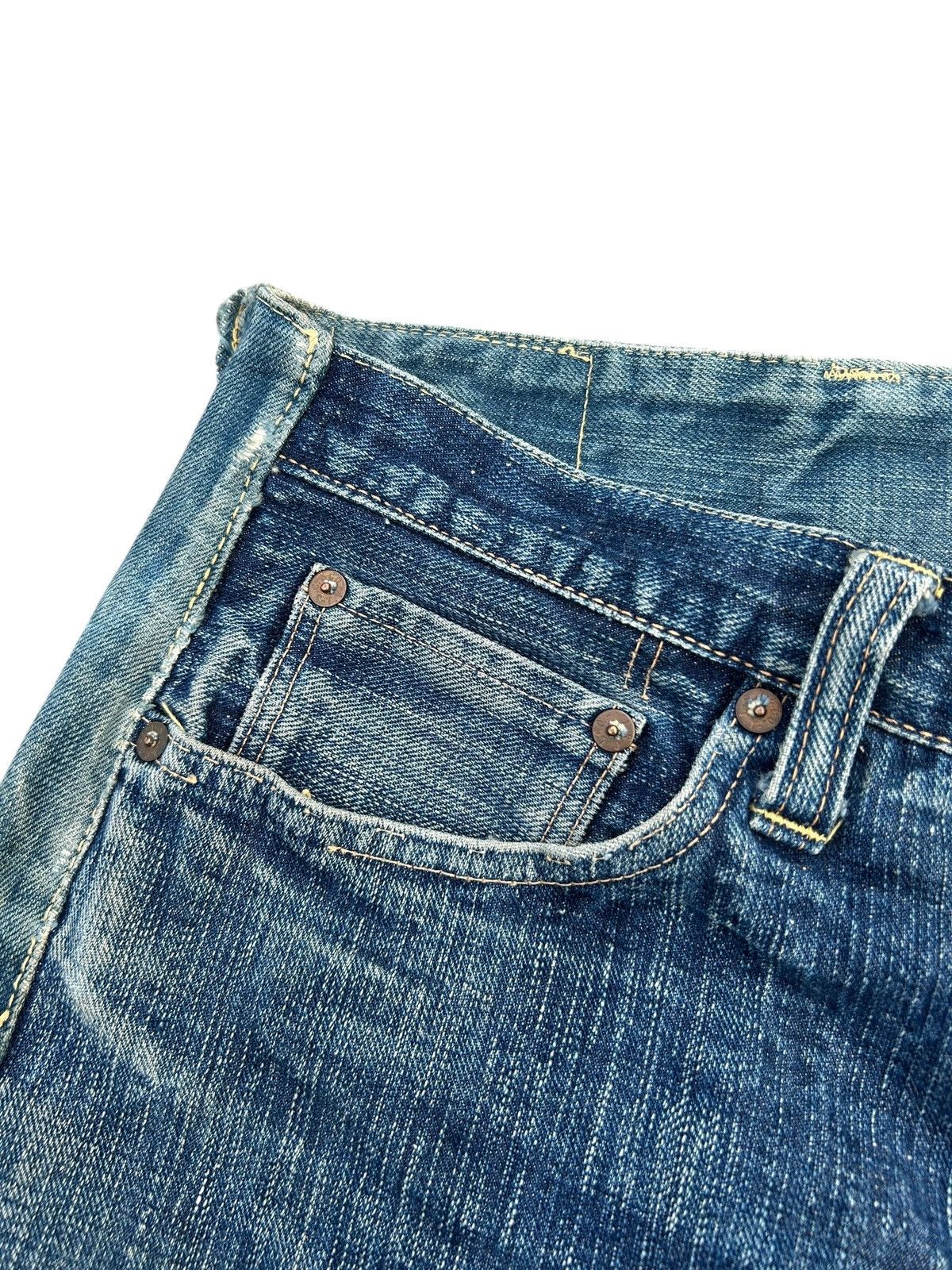 Maison MIHARA YASUHIRO MIHARAYASUHIRO X SUGAR CANE Selvedge Distressed Denim Jeans Size US 36 / EU 52 - 8 Thumbnail