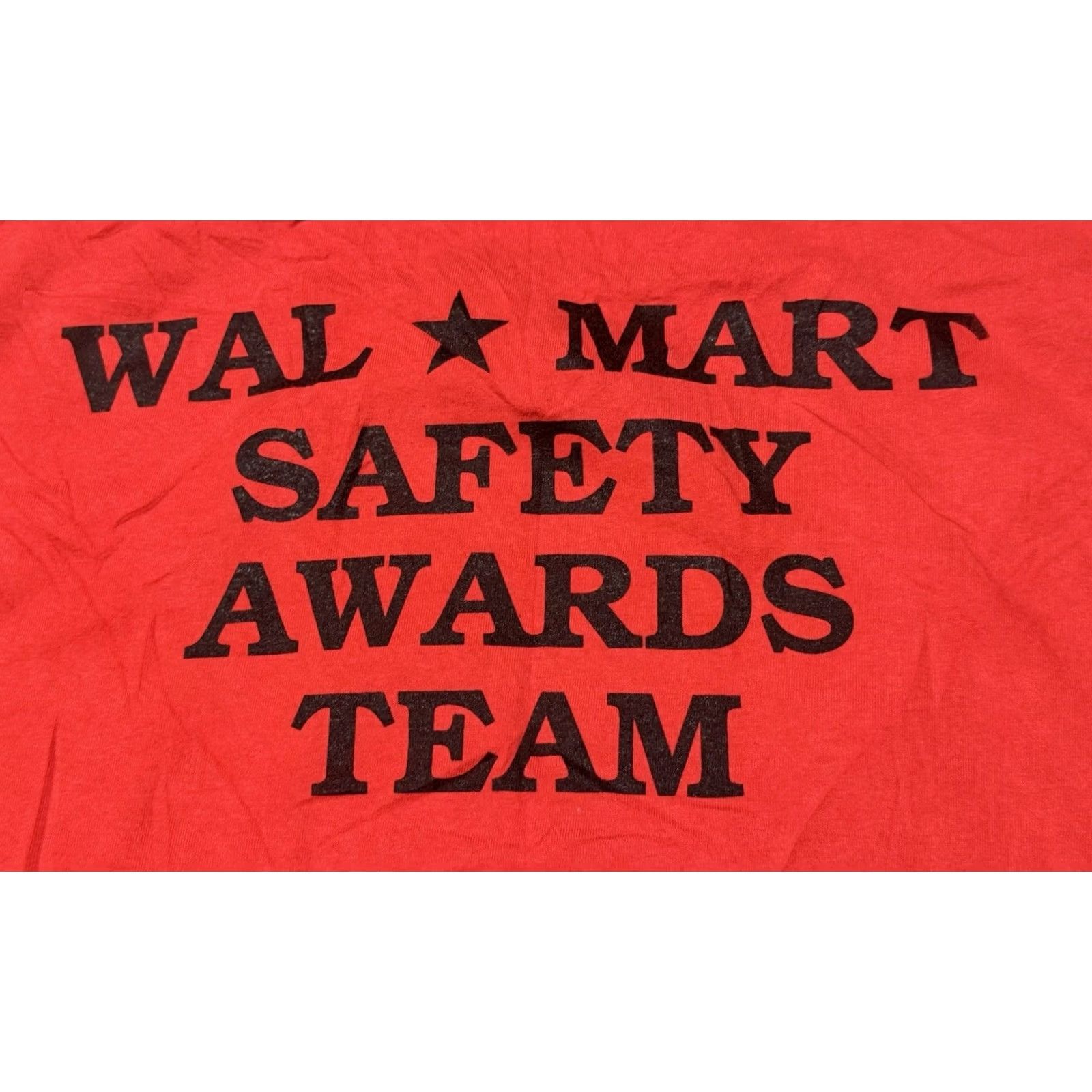Hanes VINTAGE Wal-Mart Hanes T-Shirt Red XL Crew Neck Short Sleeve Graphic Print Smiley Face Y2K Work 2000s Men Mens Size US XL / EU 56 / 4 - 3 Thumbnail