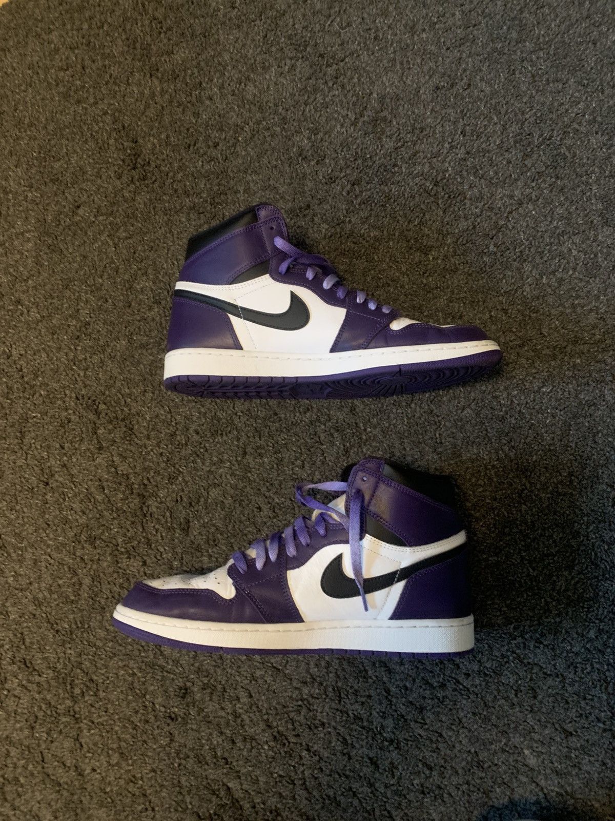 Jordan Brand × Nike Air Jordan 1 Court Purple 2.0 Size US 12 / EU 45 - 1 Thumbnail
