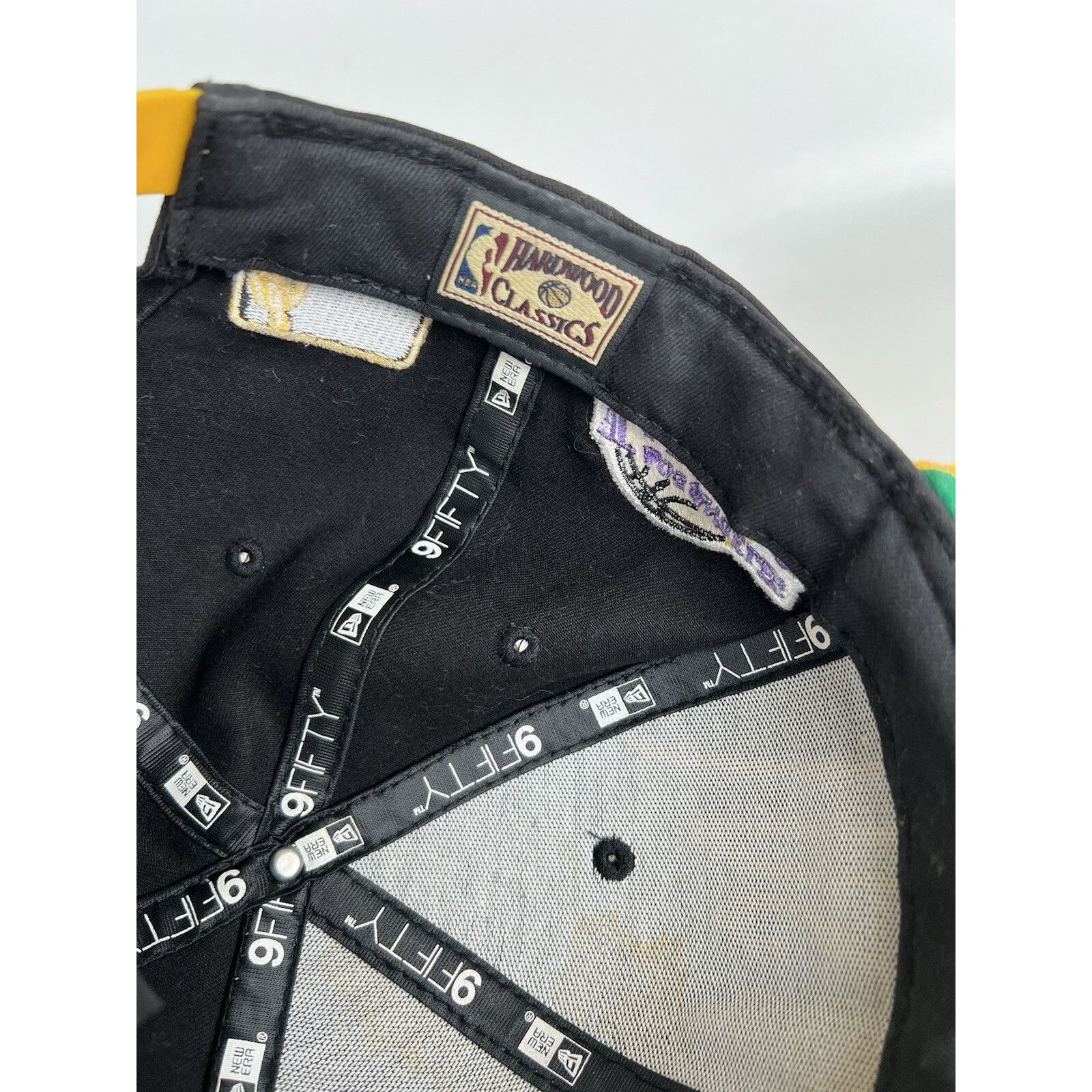 New Era Vintage Los Angeles Lakers New Era Snapback Hat Cap Black Sp Size ONE SIZE - 10 Thumbnail