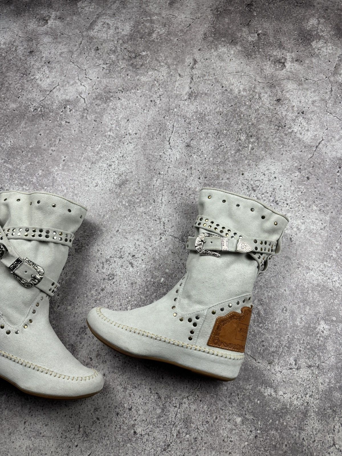 Japanese Brand To be Fashion Y2K Suede Japanesse Glamour Vintage Boots Rare Size US 6 / IT 36 - 8 Thumbnail