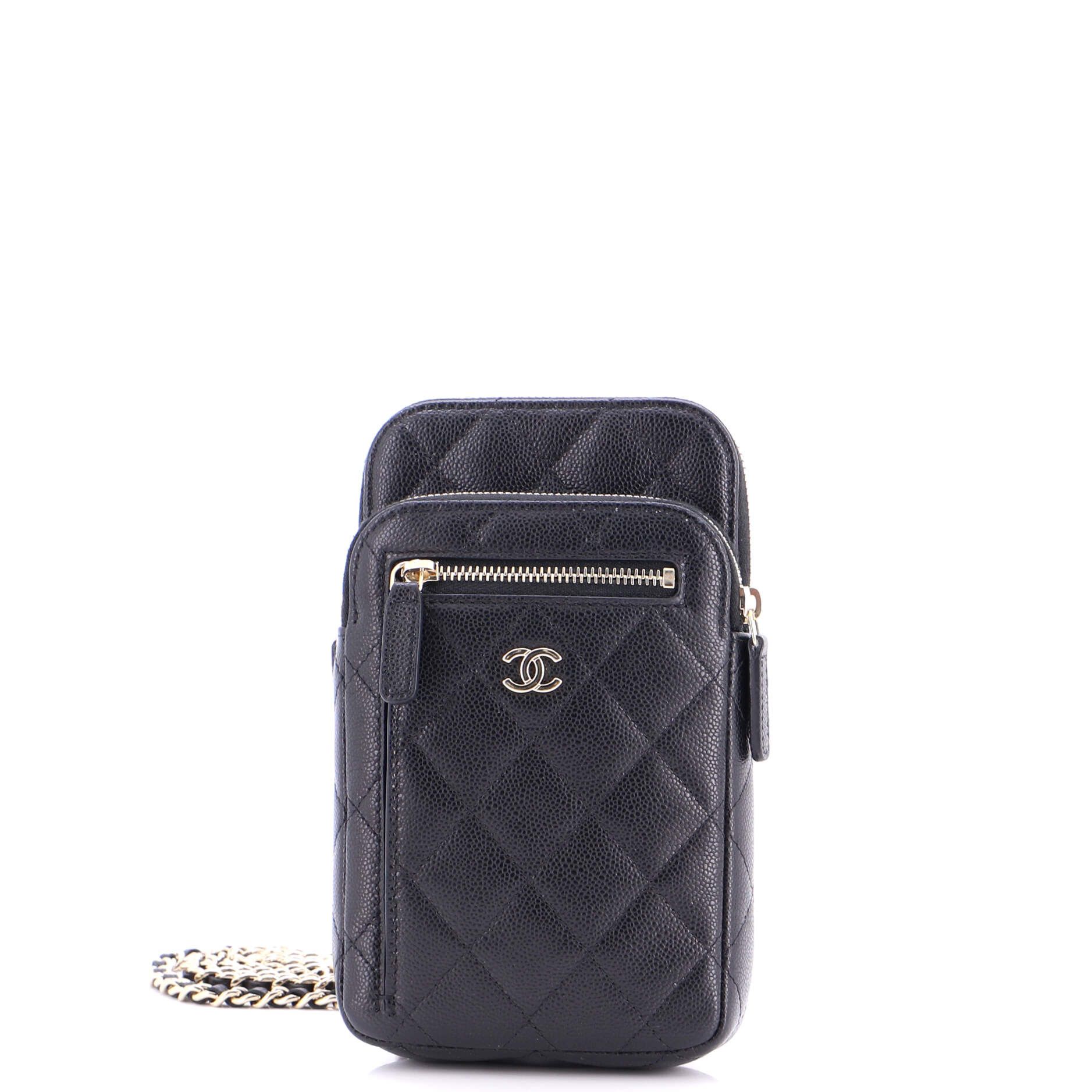 Chanel Zip Pocket Vertical Phone Holder with Chain Size ONE SIZE - 1 Thumbnail
