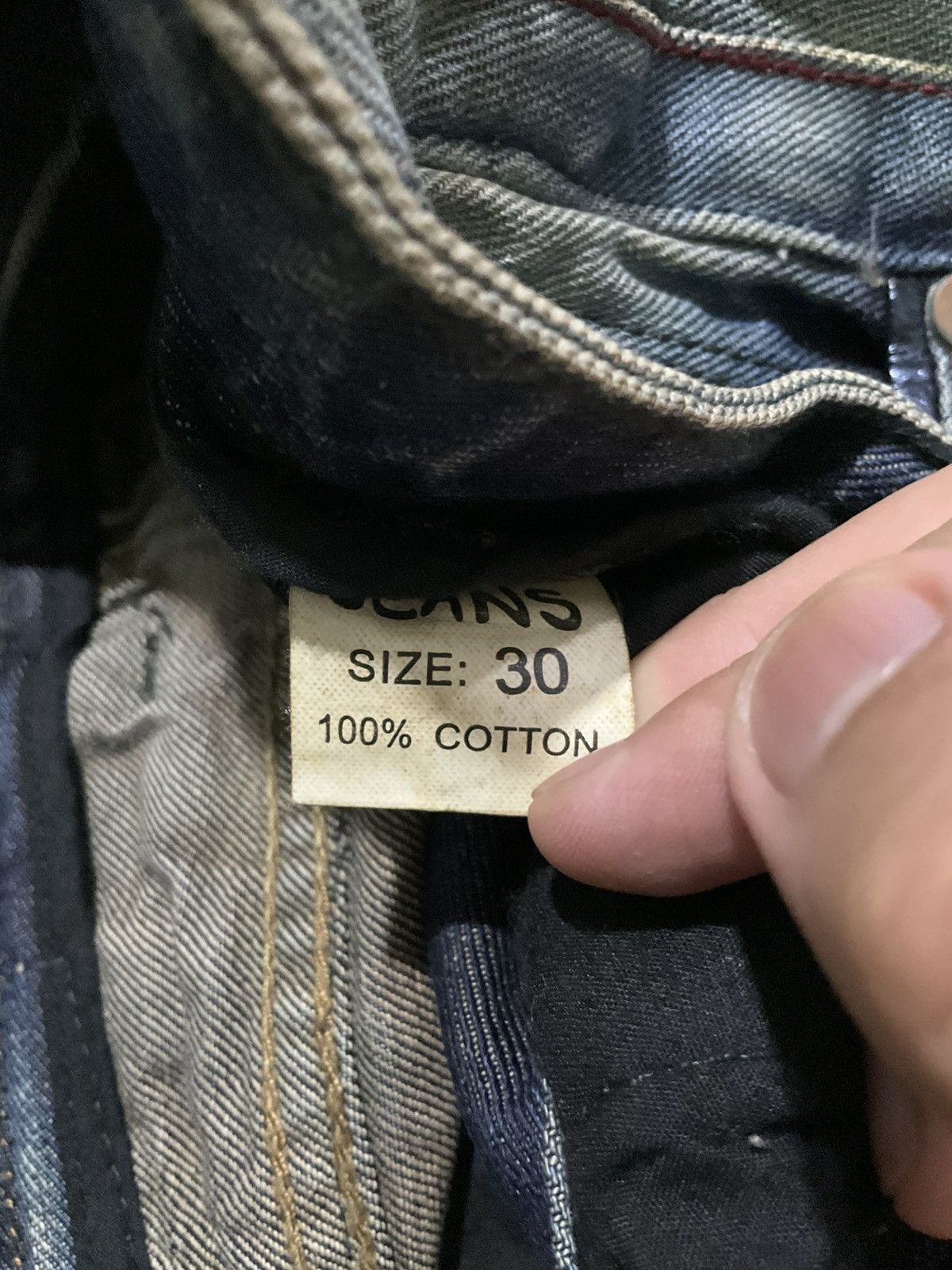 Japanese Brand ONE WILD Baggy Fit Denim Jeans Vintage Y2K Size US 30 / EU 46 - 11 Thumbnail