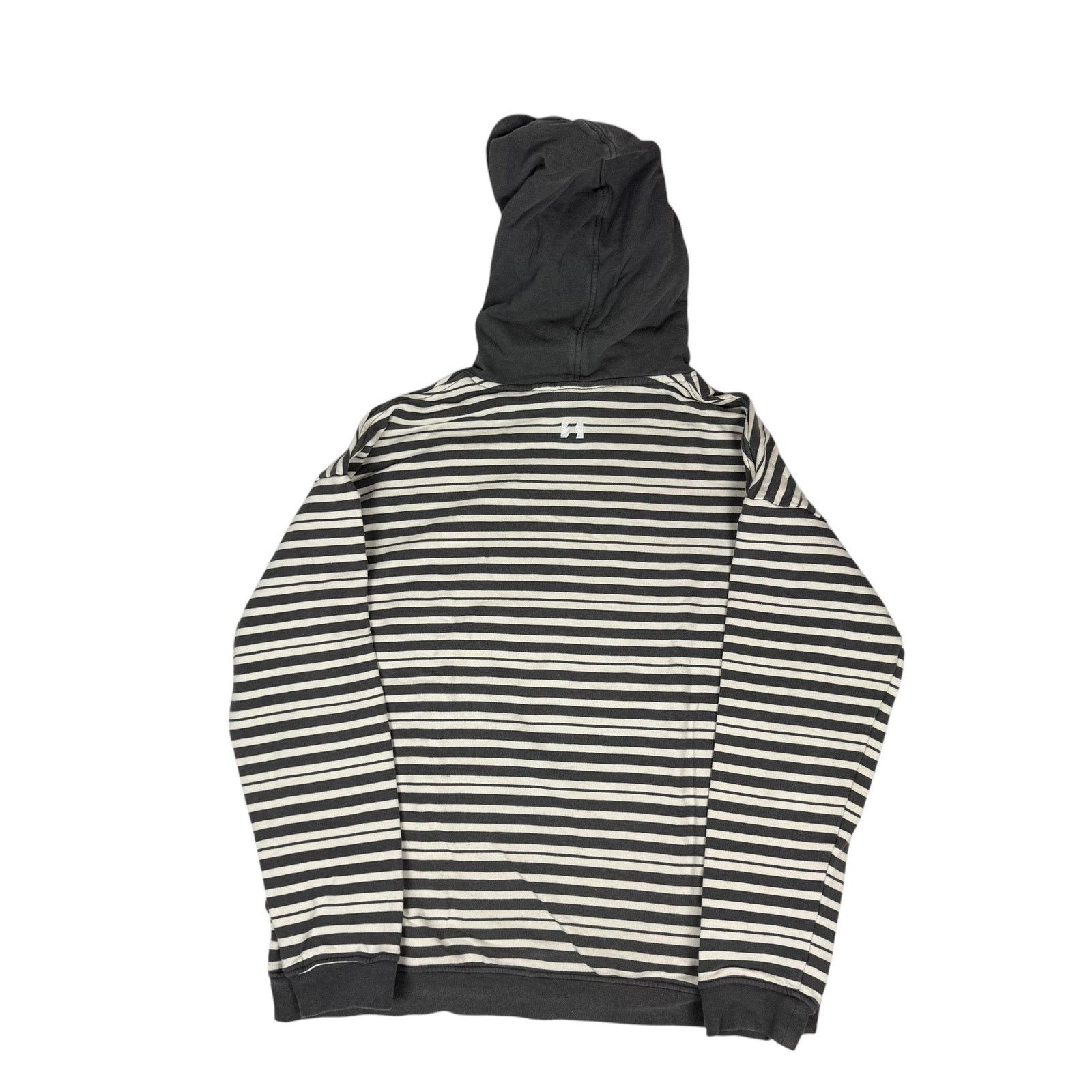 The Hundreds Vintage The Hundreds Mens Gray White Cotton Striped Hoodie M Size US M / EU 48-50 / 2 - 7 Thumbnail
