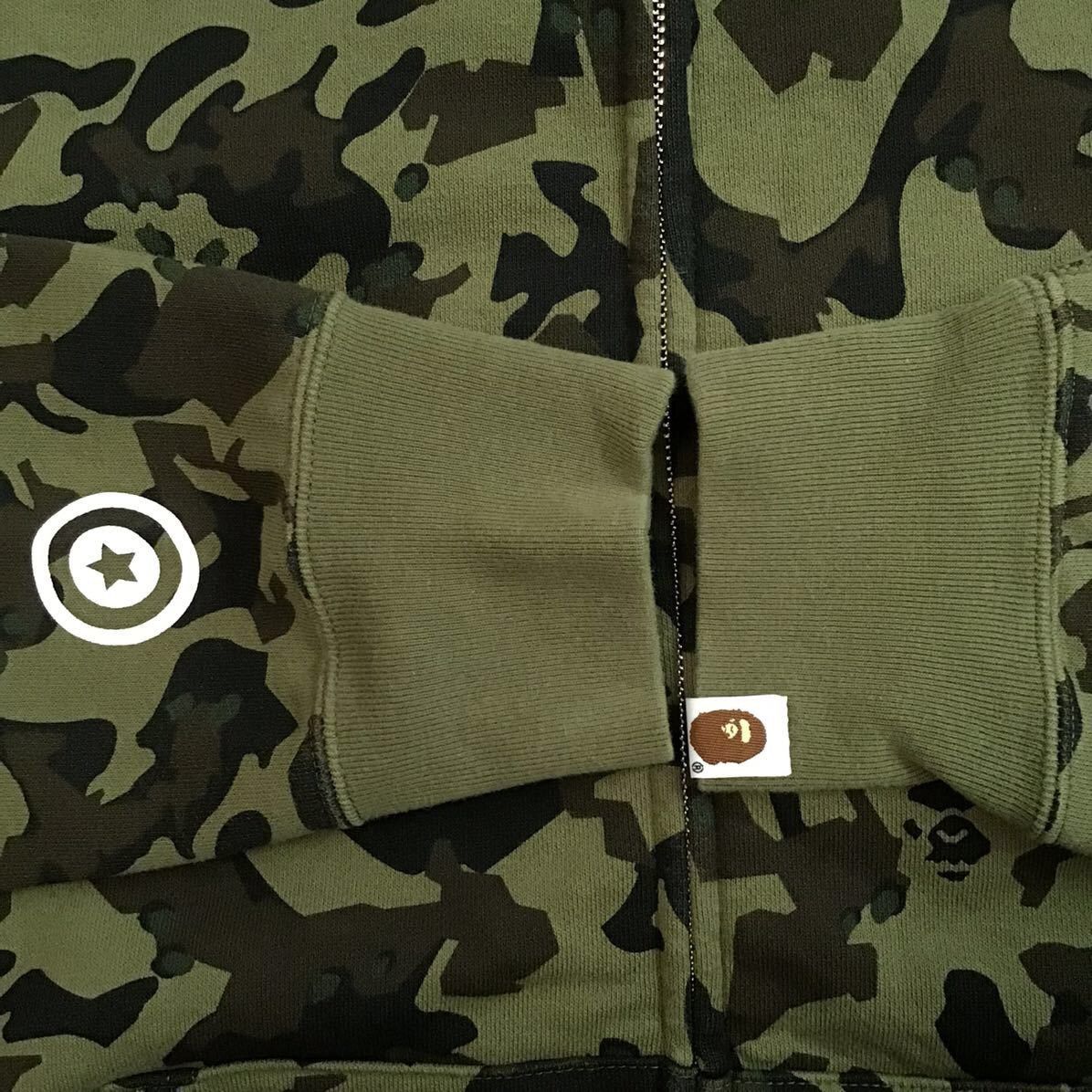 Bape BAPE Desert camo green shark full zip hoodie a bathing ape Size US L / EU 52-54 / 3 - 6 Thumbnail