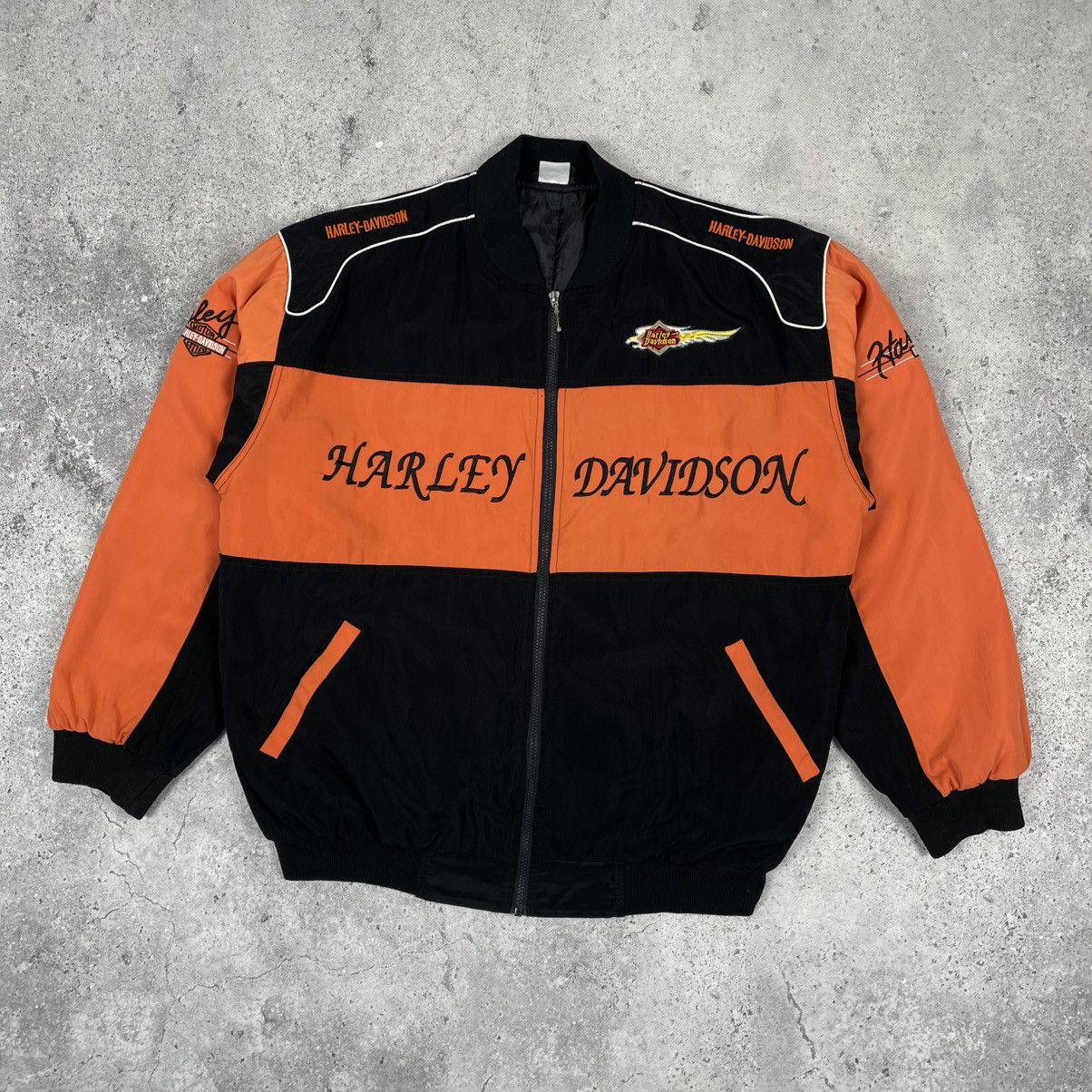 Harley Davidson × Vintage Vintage Harley Davidson Racing Jacket Size US XXL / EU 58 / 5 - 4 Thumbnail