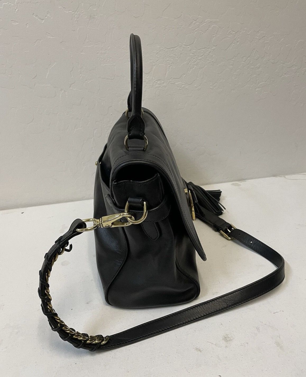 Ralph Lauren Collection Tassel Flap Shoulder Bag Size ONE SIZE - 3 Thumbnail