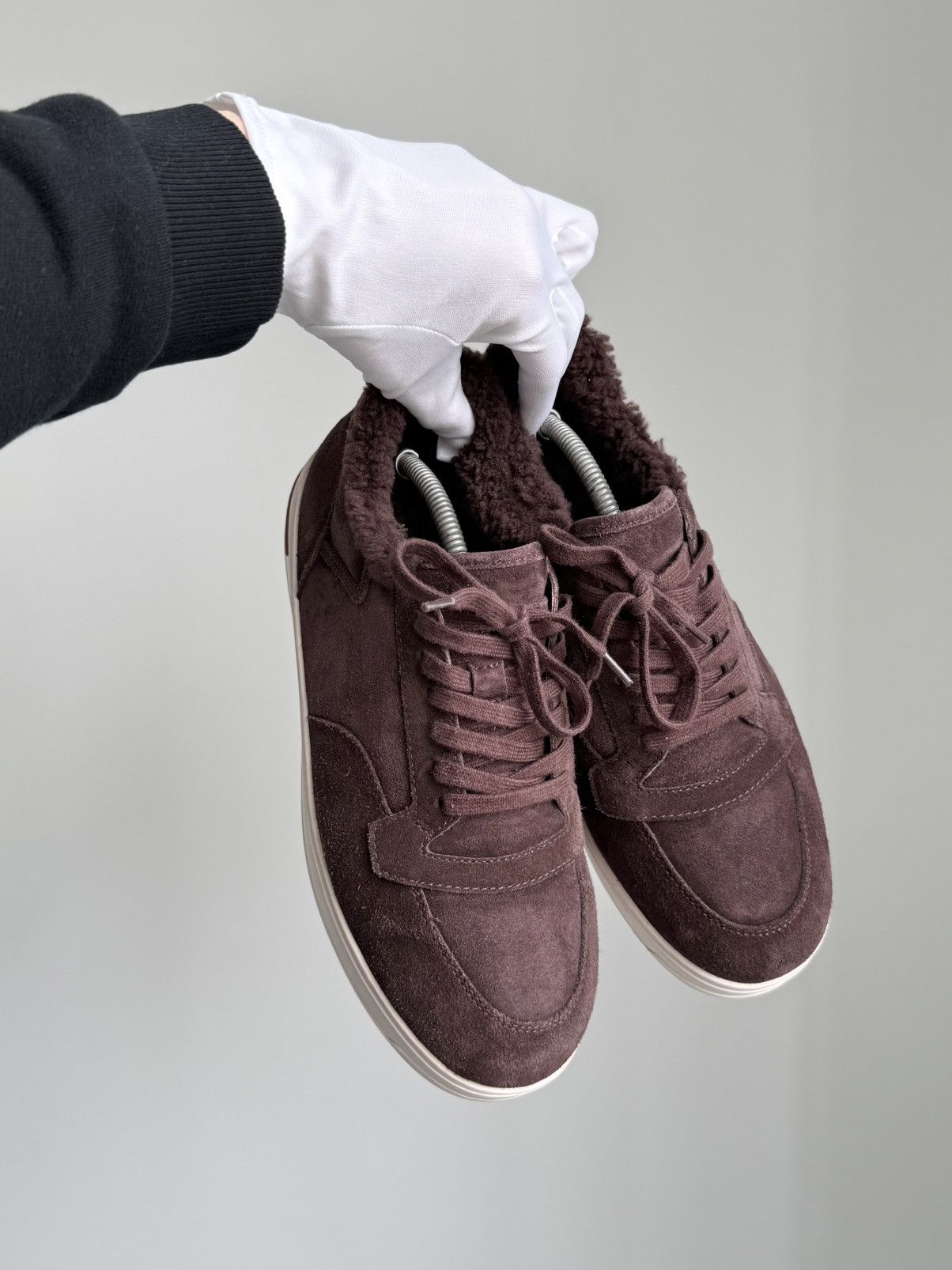 Loro Piana Loro Piana Newport Sneaker Sherling Burgandy Size US 10 / EU 43 - 2 Thumbnail