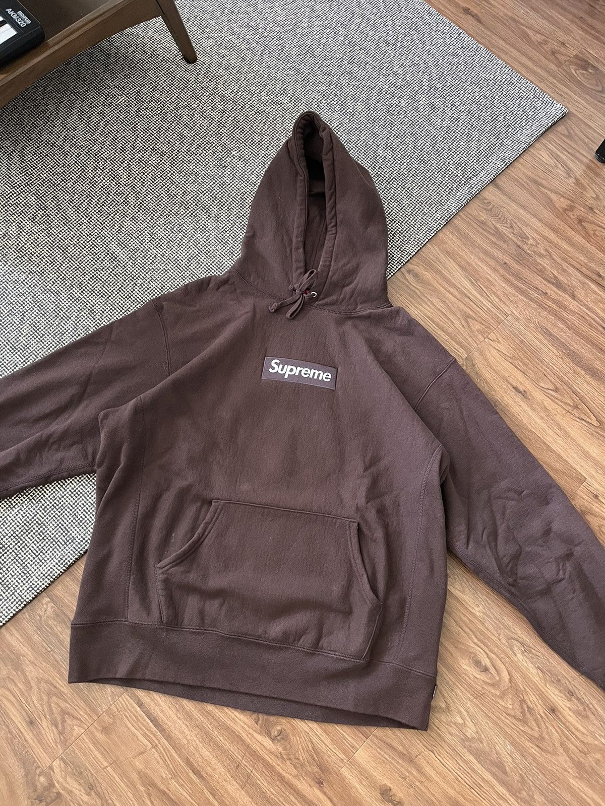 Supreme Box Logo Hoodie FW 21 - Small - Brown