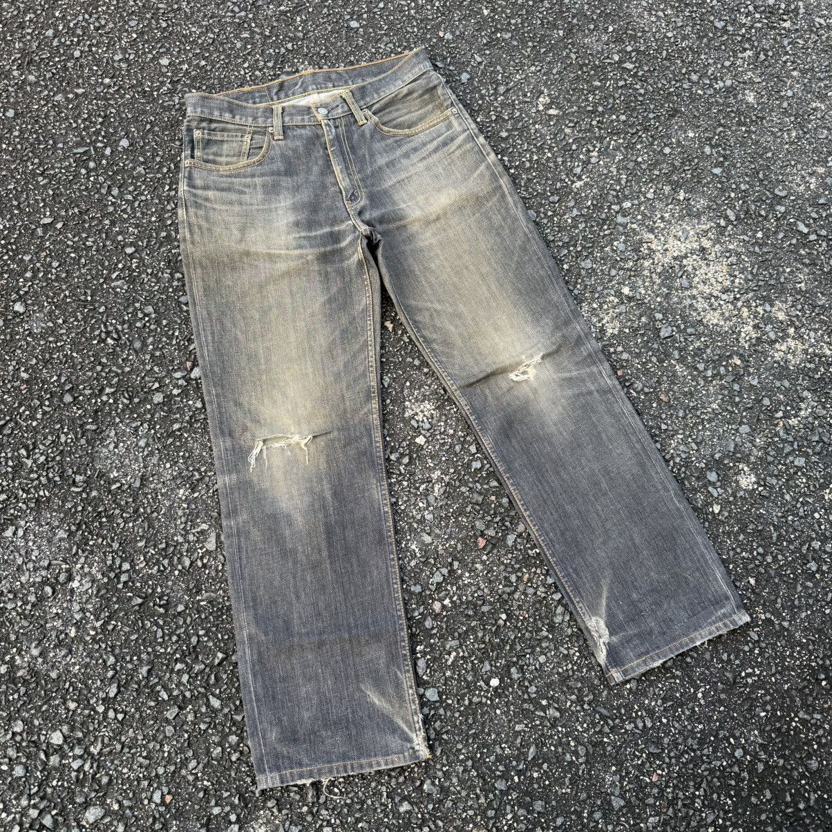 Levi's Vintage Clothing VINTAGE LEVI'S 702 BLACK RUSTY FADED JEAN DENIM PANTS Size US 33 - 15 Thumbnail