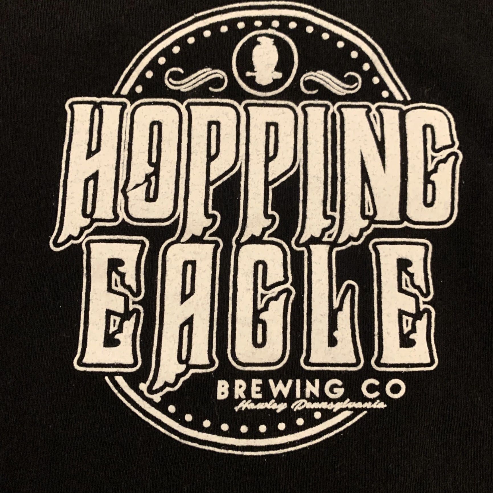 Vintage VINTAGE Hopping Eagle Brewing Co. Hawley PA Beer T-Shirt Size L Black Men's 2-Sided Shirt L Size US L / EU 52-54 / 3 - 5 Thumbnail