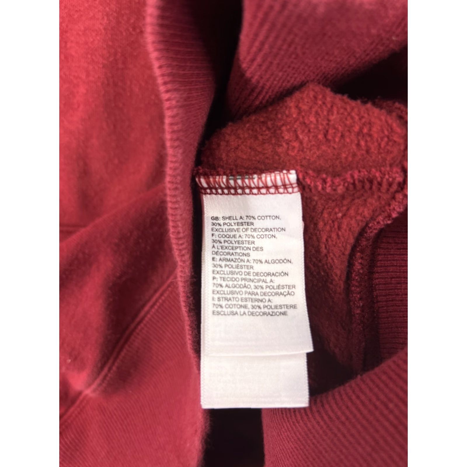 The North Face The North Face Womens Sweater Pullover Hoodie Jersey Cotton Blend Red Medium Size M / US 6-8 / IT 42-44 - 4 Thumbnail