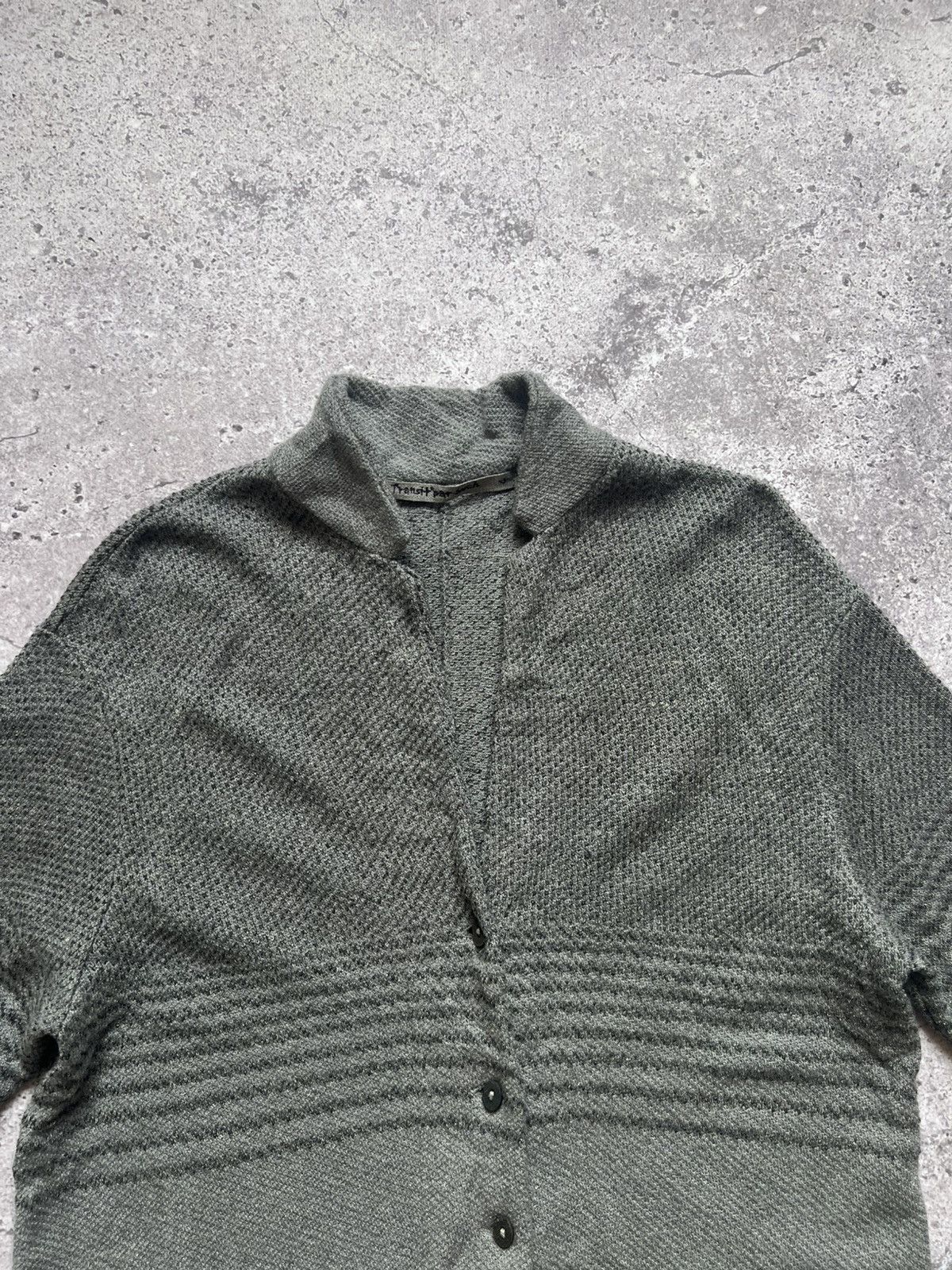 Transit × Transit Uomo Transit Par-Such Wool Cardigan Sweater Size XS / US 0-2 / IT 36-38 - 4 Thumbnail