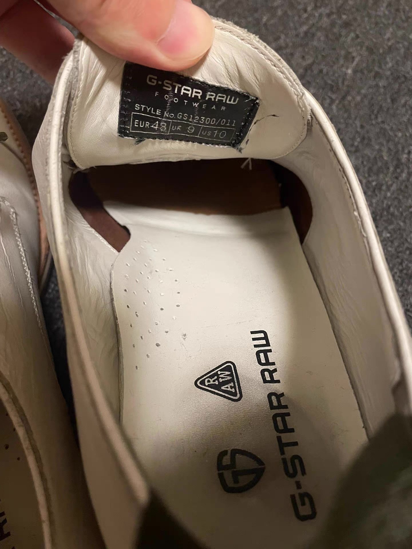 G-Star G-Star Raw white derby leather shoes Q4 Size US 10 / EU 43 - 5 Thumbnail