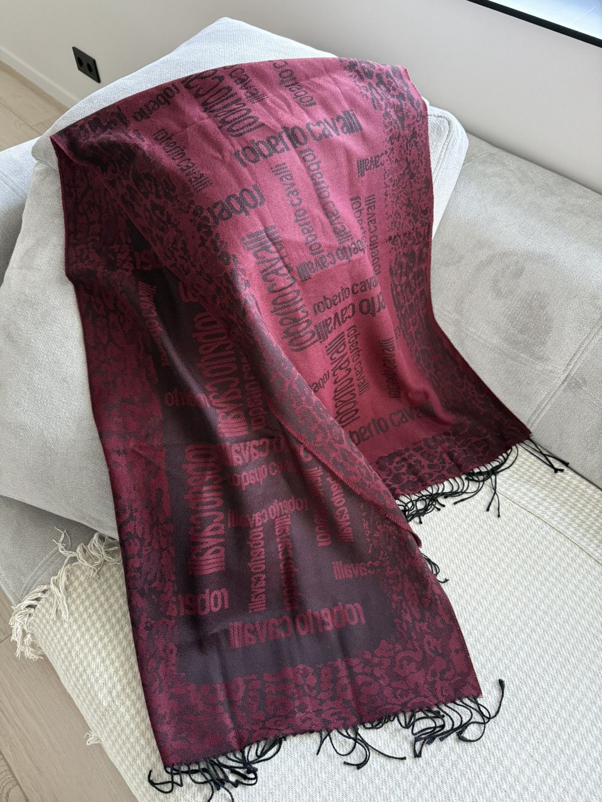 Roberto Cavalli Archive 2000s Roberto Cavalli Animal Print Acrylic Scarf Size ONE SIZE - 6 Thumbnail