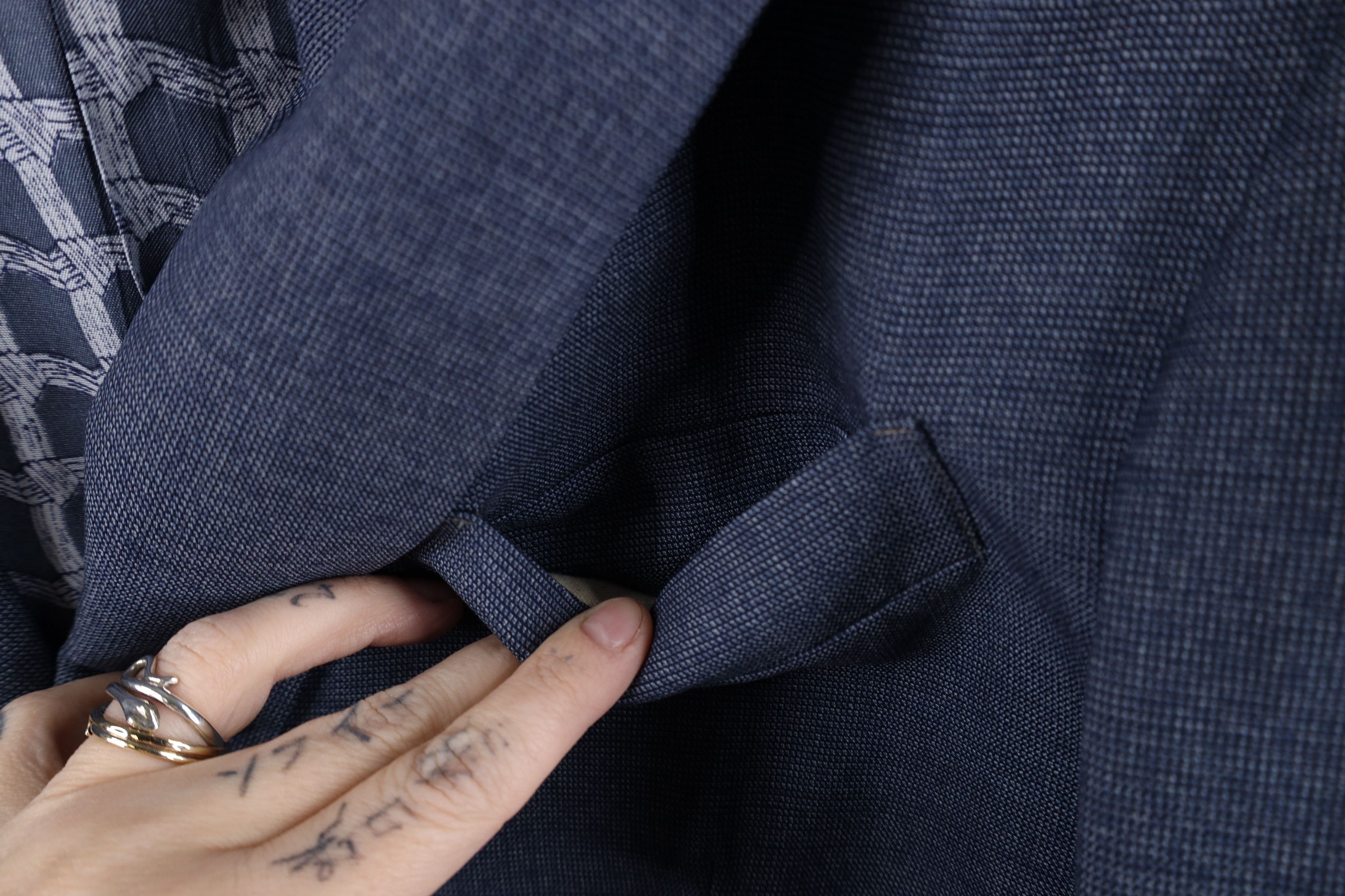 Vintage Vintage 60s 70s Streetwear Blazer Suit Coat Jacket Blue USA Size M / US 6-8 / IT 42-44 - 6 Thumbnail