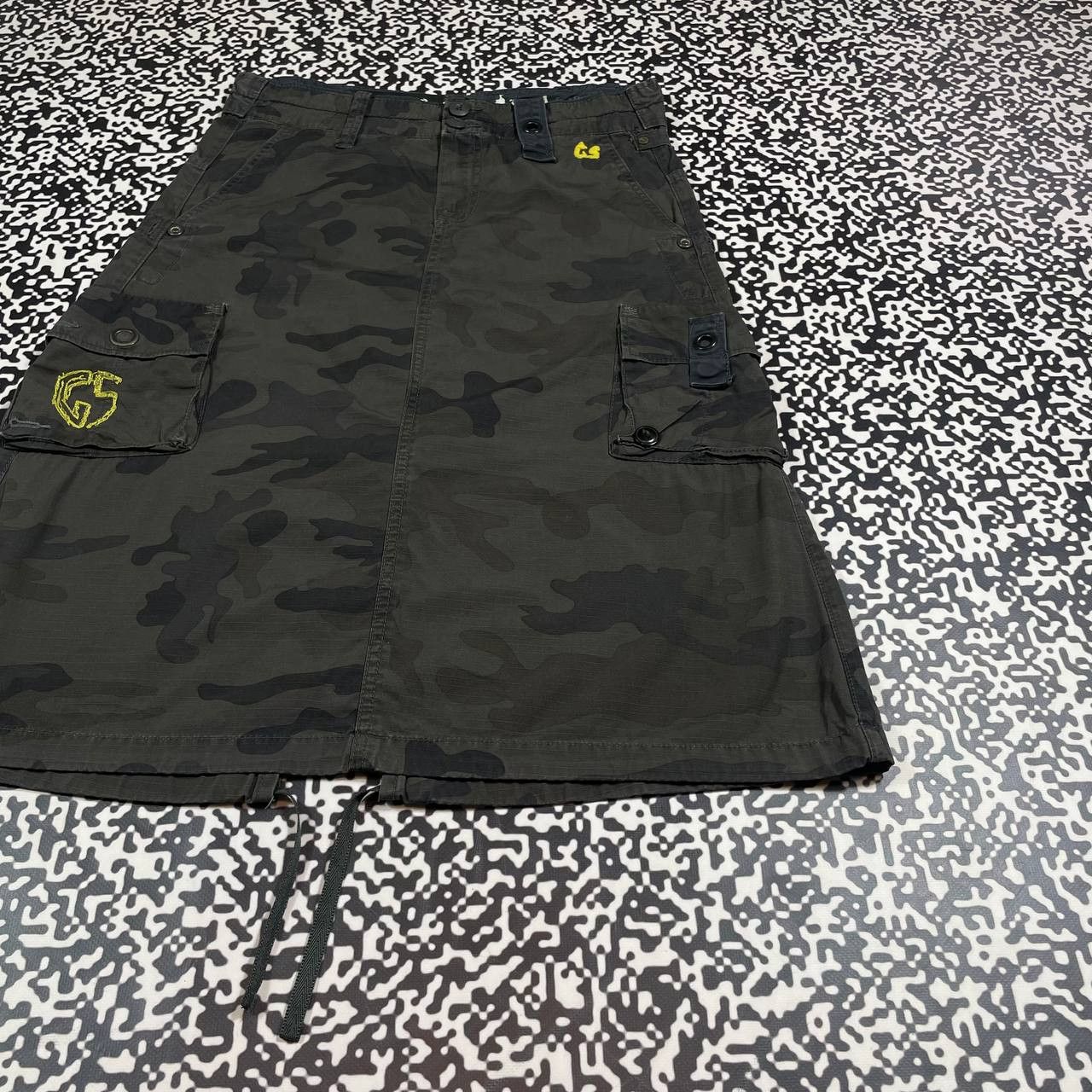 G-Star Vintage Y2K G STAR Camo Cargo Maxi Skirt Japanese Style Size 26" / US 2 / IT 38 - 7 Thumbnail