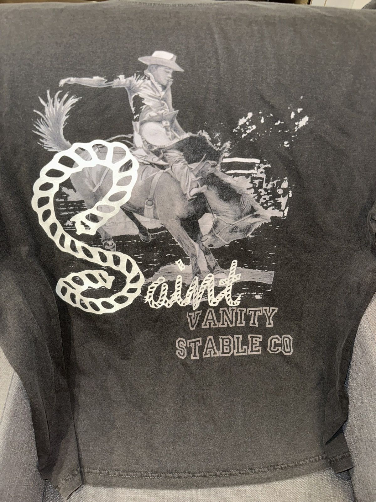 Saint Vanity Saint Vanity Gray Stable Tee Size US M / EU 48-50 / 2 - 2 Thumbnail